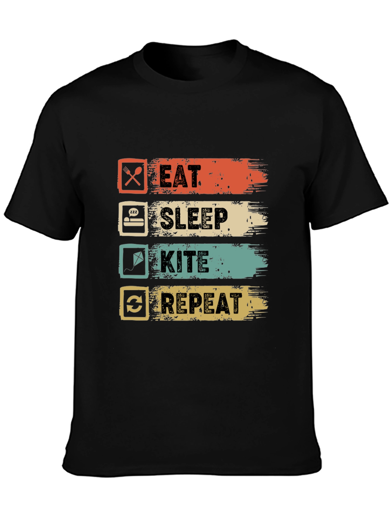 Eat Sleep Kite Repeat Graphic Tee