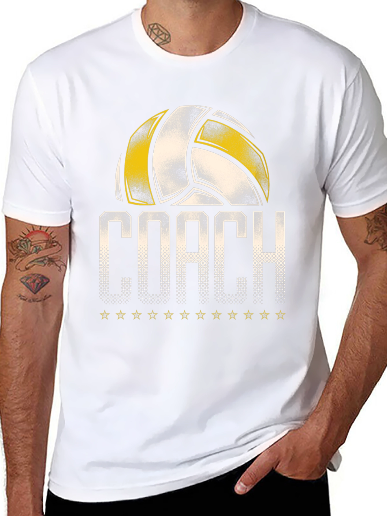 Volleyball Coach Graphic T-Shirt