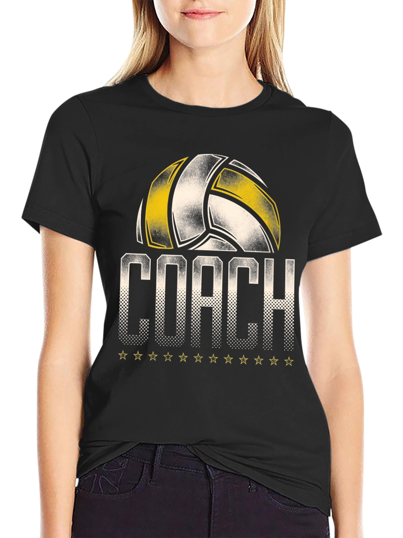 Volleyball Coach Graphic T-Shirt
