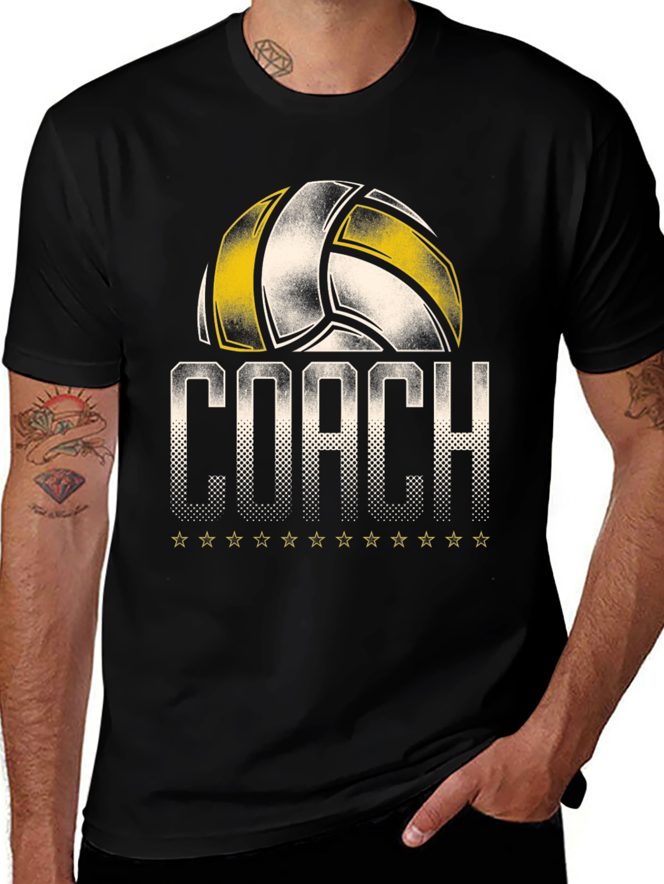 Volleyball Coach Graphic T-Shirt