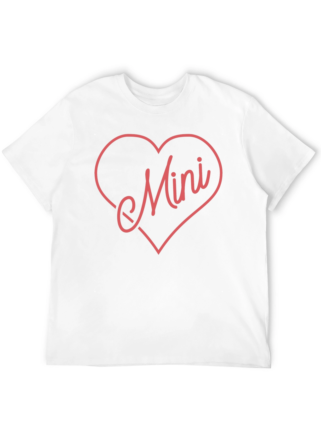 Mini Heart Graphic Tee - Black Cotton Blend Shirt
