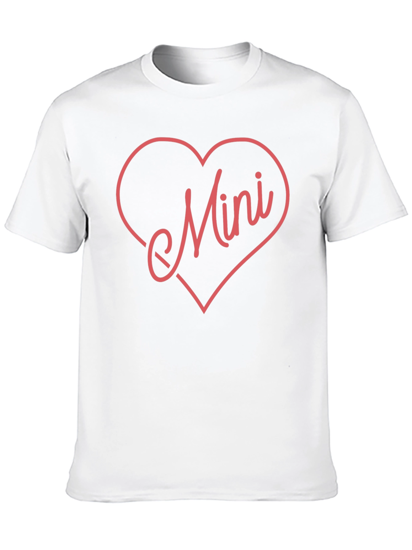 Mini Heart Graphic Tee - Black Cotton Blend Shirt
