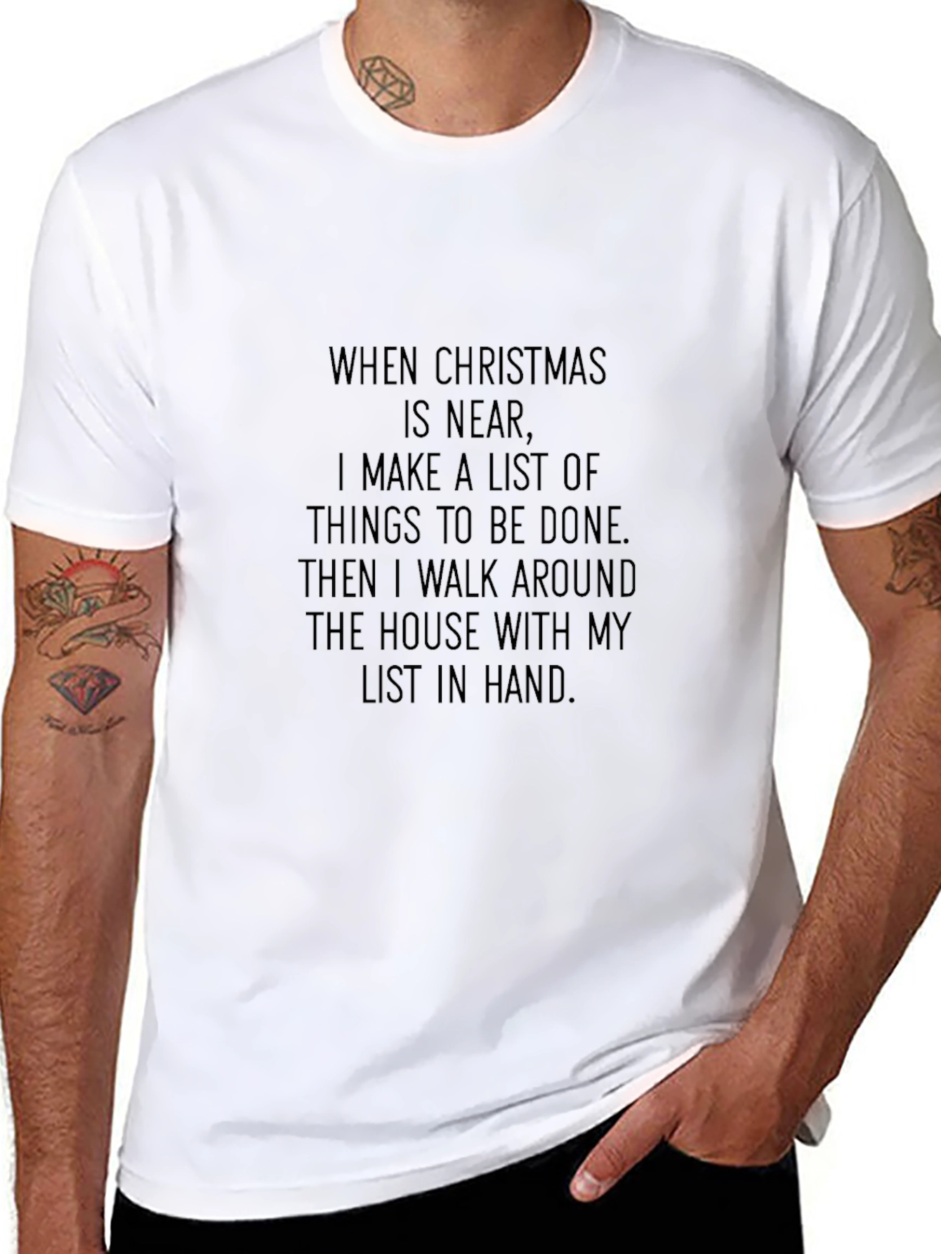 Christmas List T-Shirt: Funny Holiday To-Do Tee