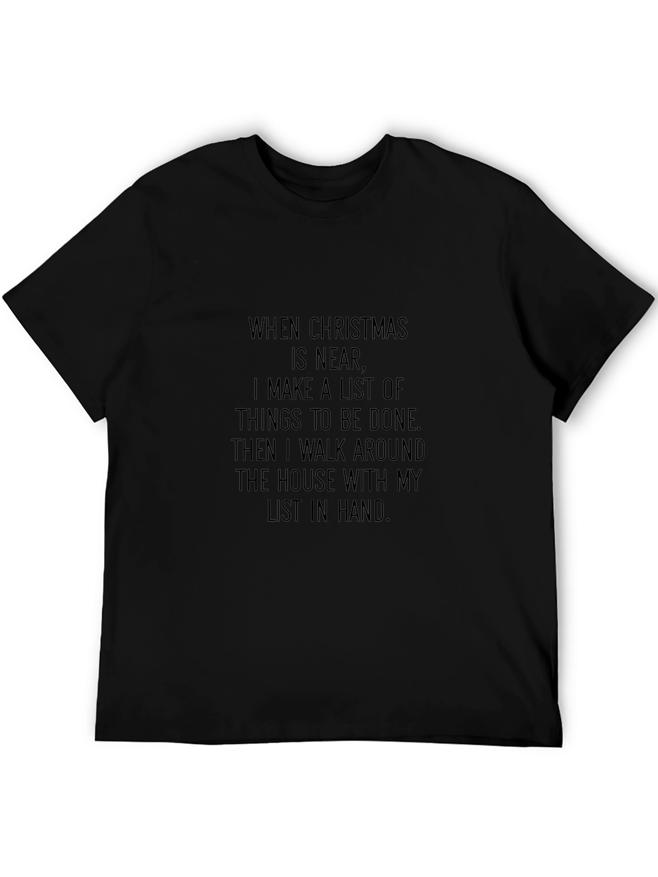 Christmas List T-Shirt: Funny Holiday To-Do Tee