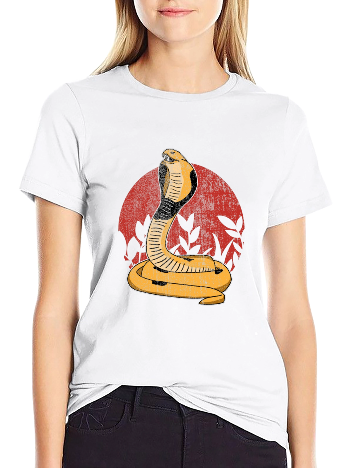 Cobra Graphic Print Mens Black T-Shirt