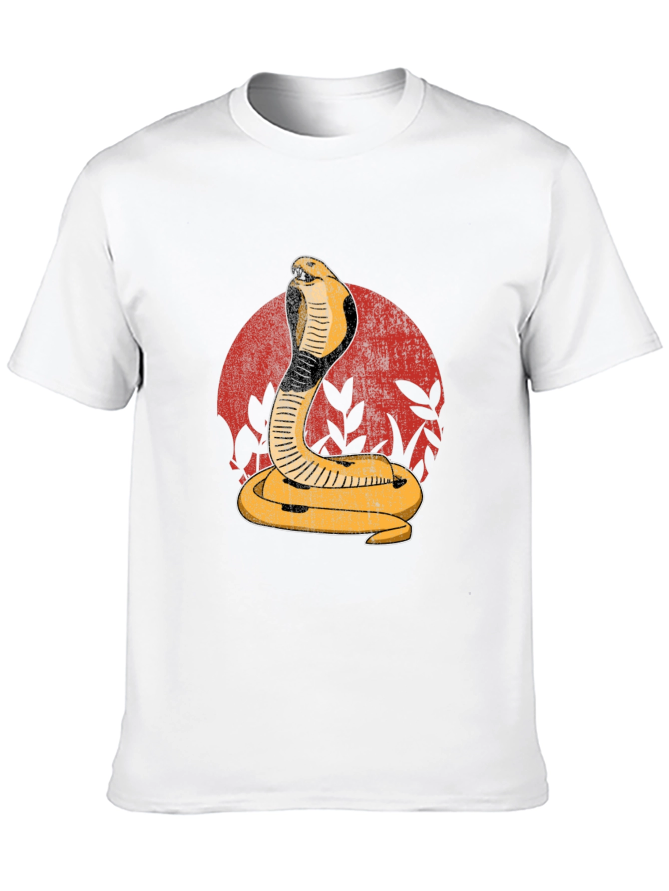 Cobra Graphic Print Mens Black T-Shirt