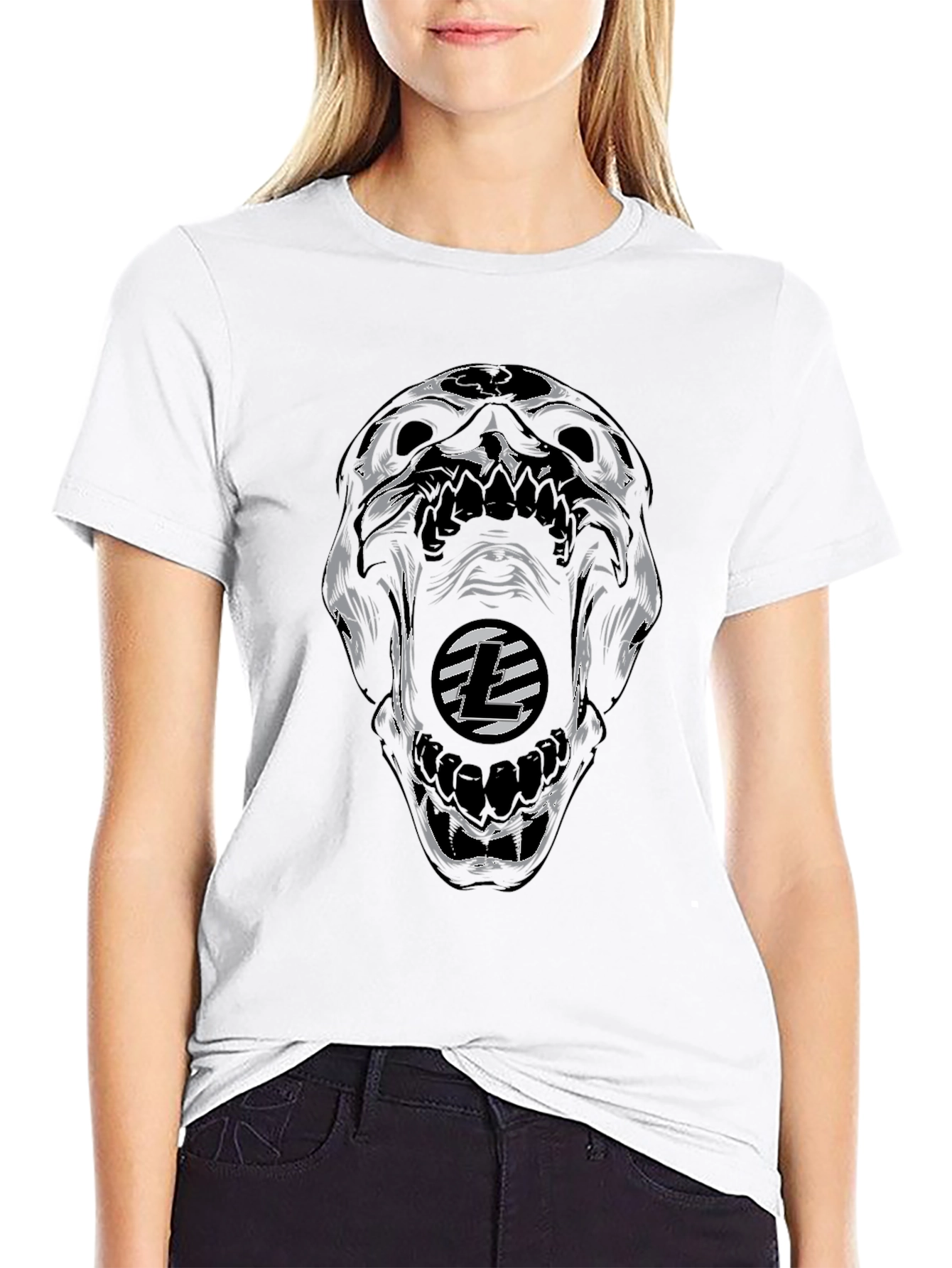 Skull Graphic Tee - Edgy Black T-Shirt