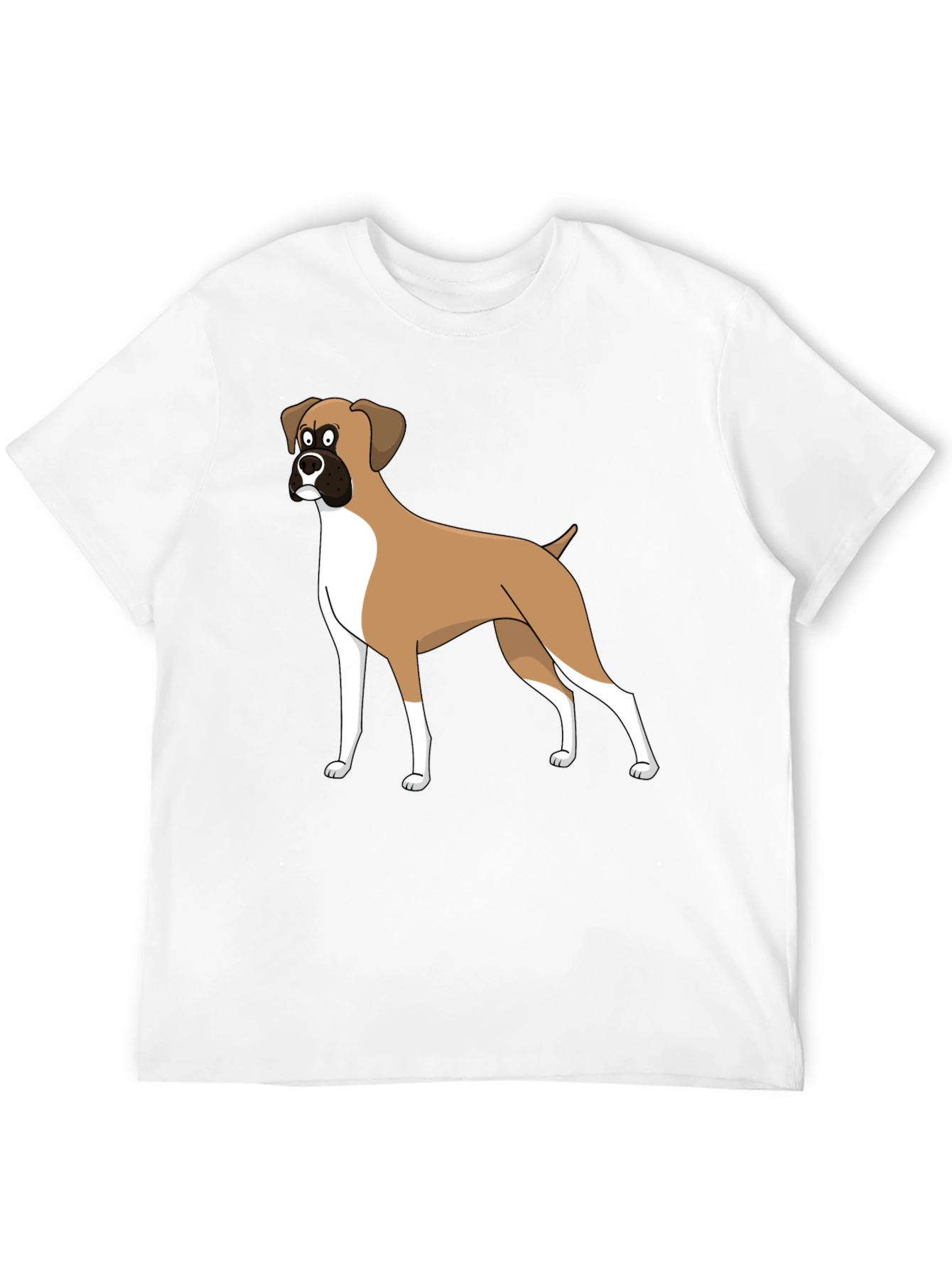 Cartoon Boxer Dog Graphic Tee