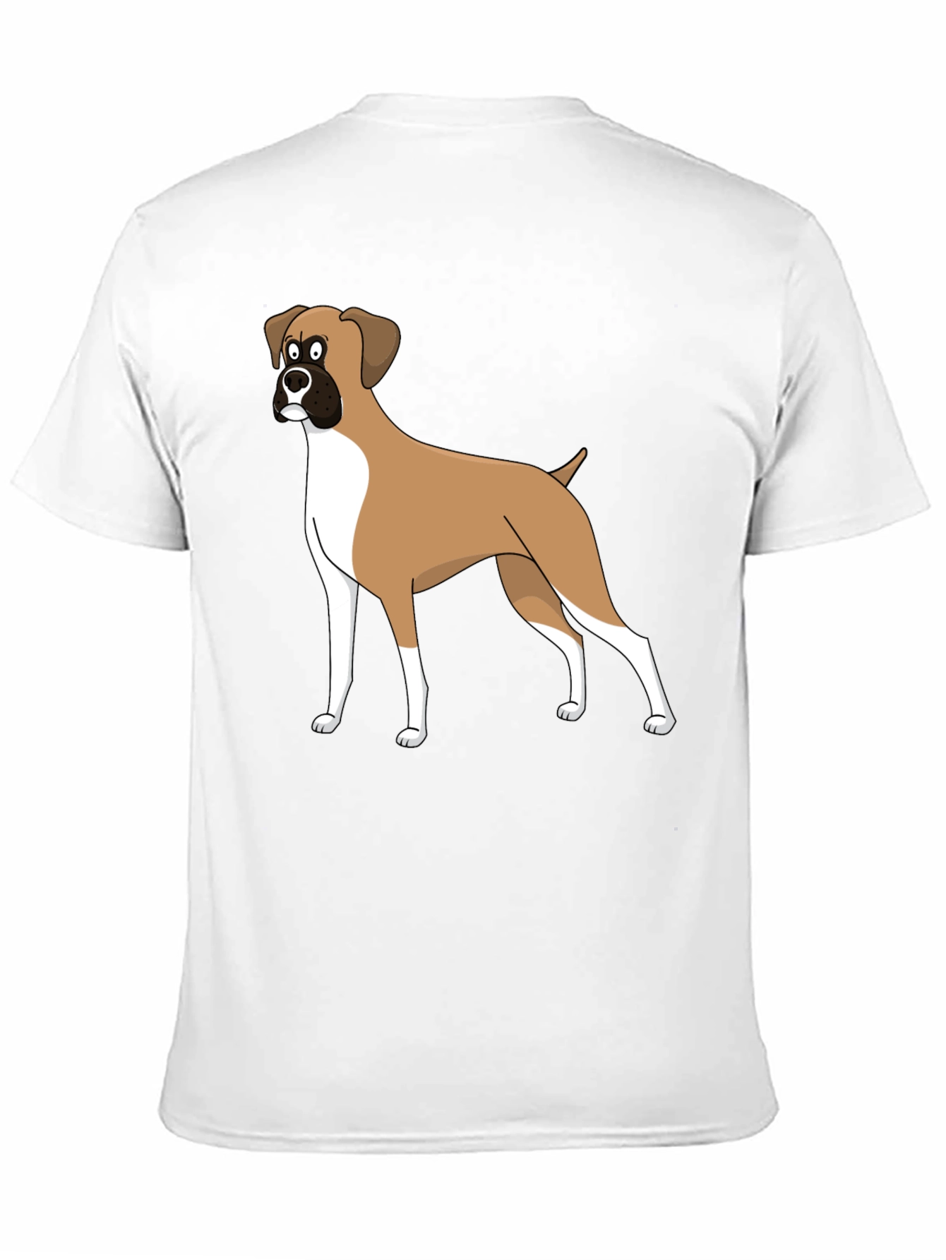Cartoon Boxer Dog Graphic Tee
