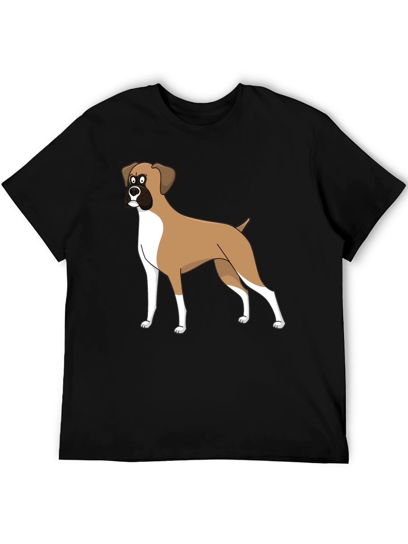 Cartoon Boxer Dog Graphic Tee