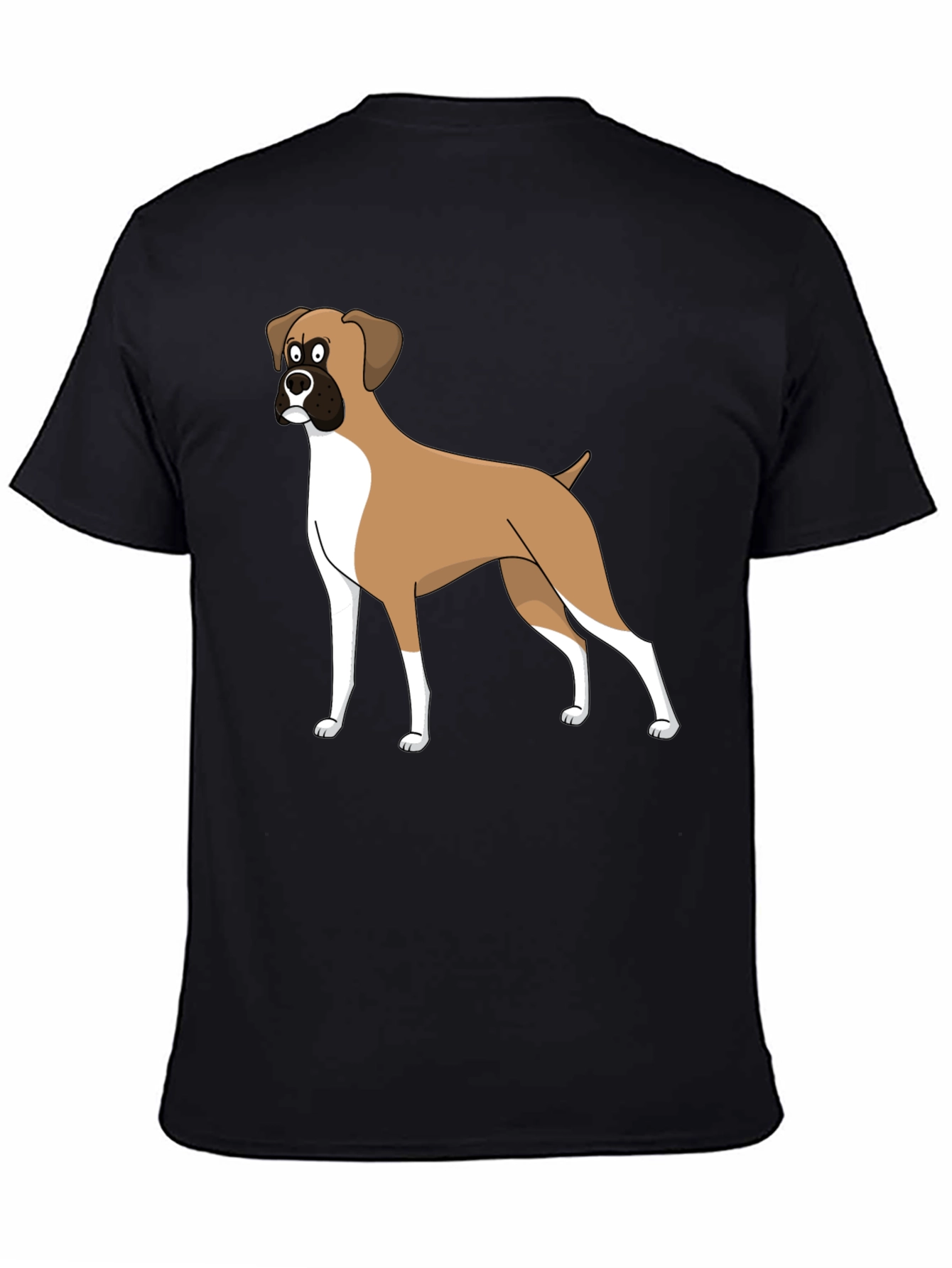 Cartoon Boxer Dog Graphic Tee
