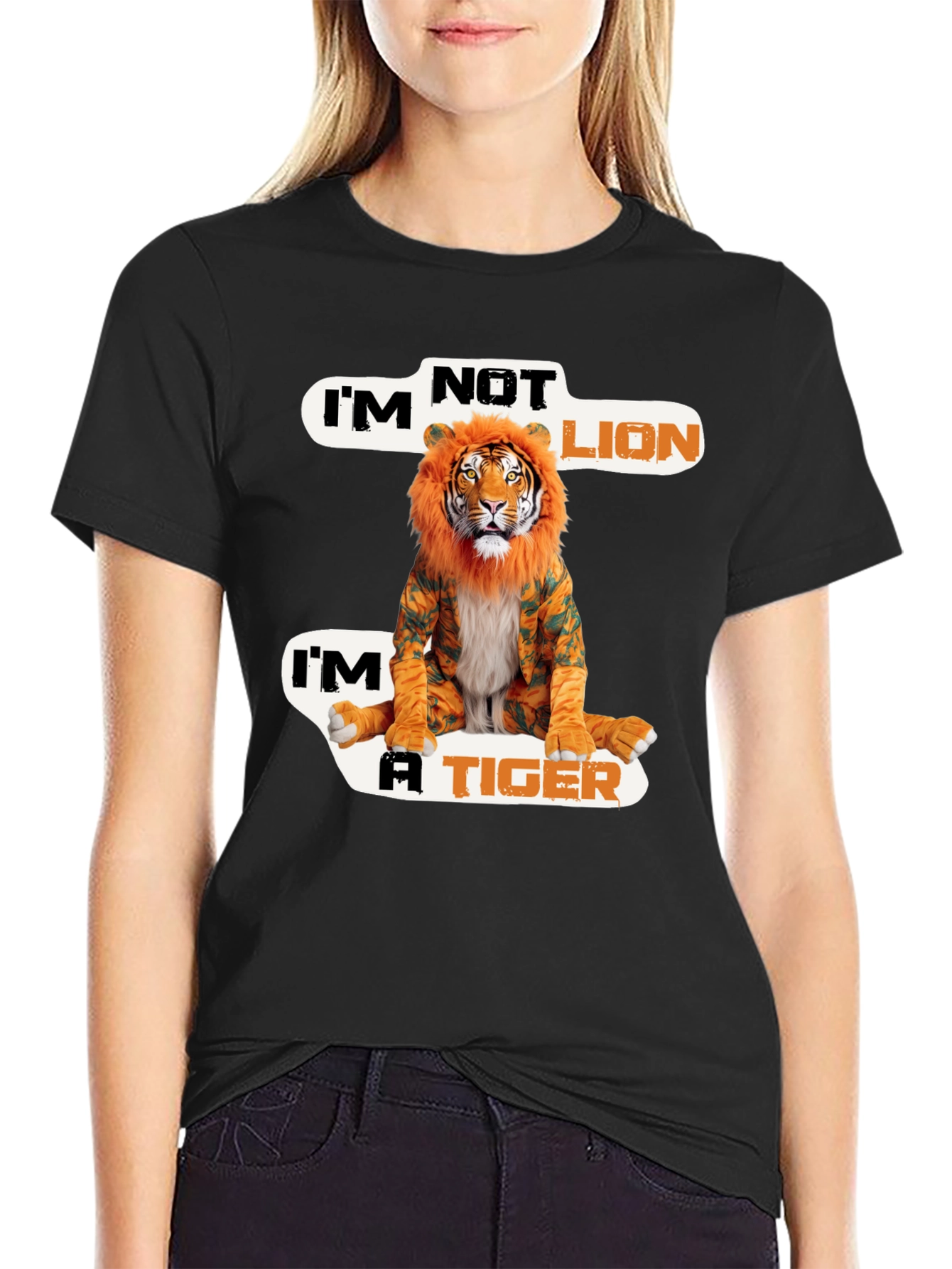 Im Not Lion Im A Tiger Graphic Tee