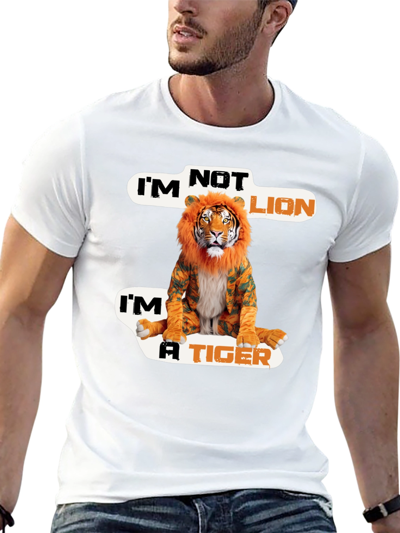 Im Not Lion Im A Tiger Graphic Tee