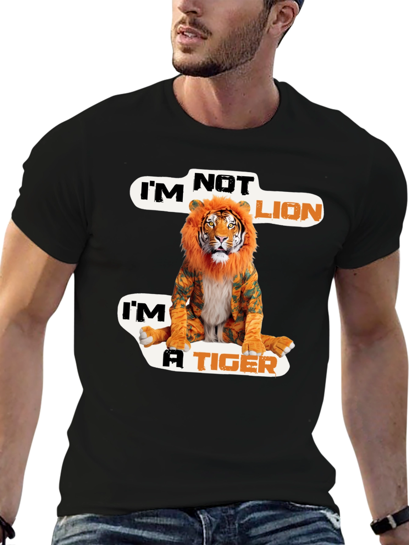 Im Not Lion Im A Tiger Graphic Tee
