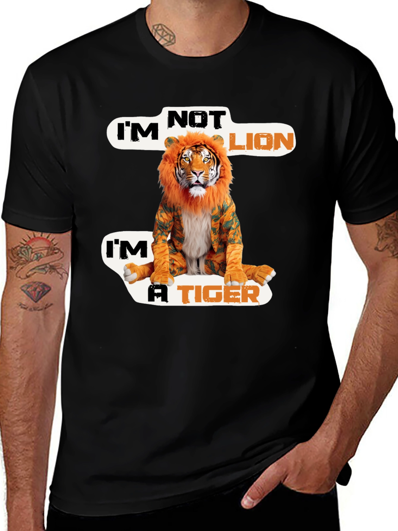Im Not Lion Im A Tiger Graphic Tee