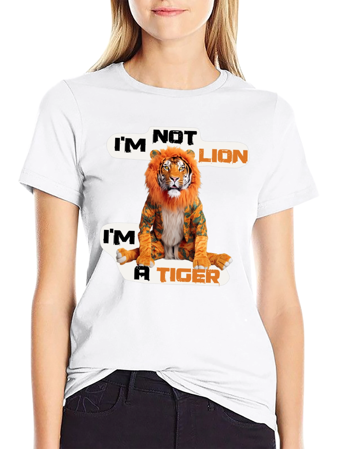 Im Not Lion Im A Tiger Graphic Tee