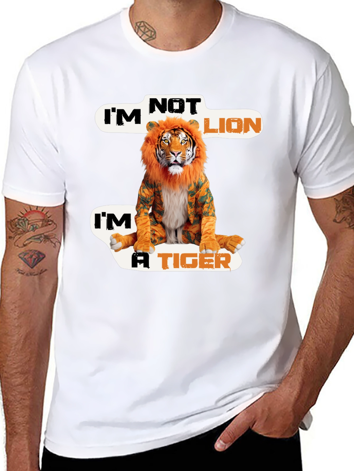 Im Not Lion Im A Tiger Graphic Tee