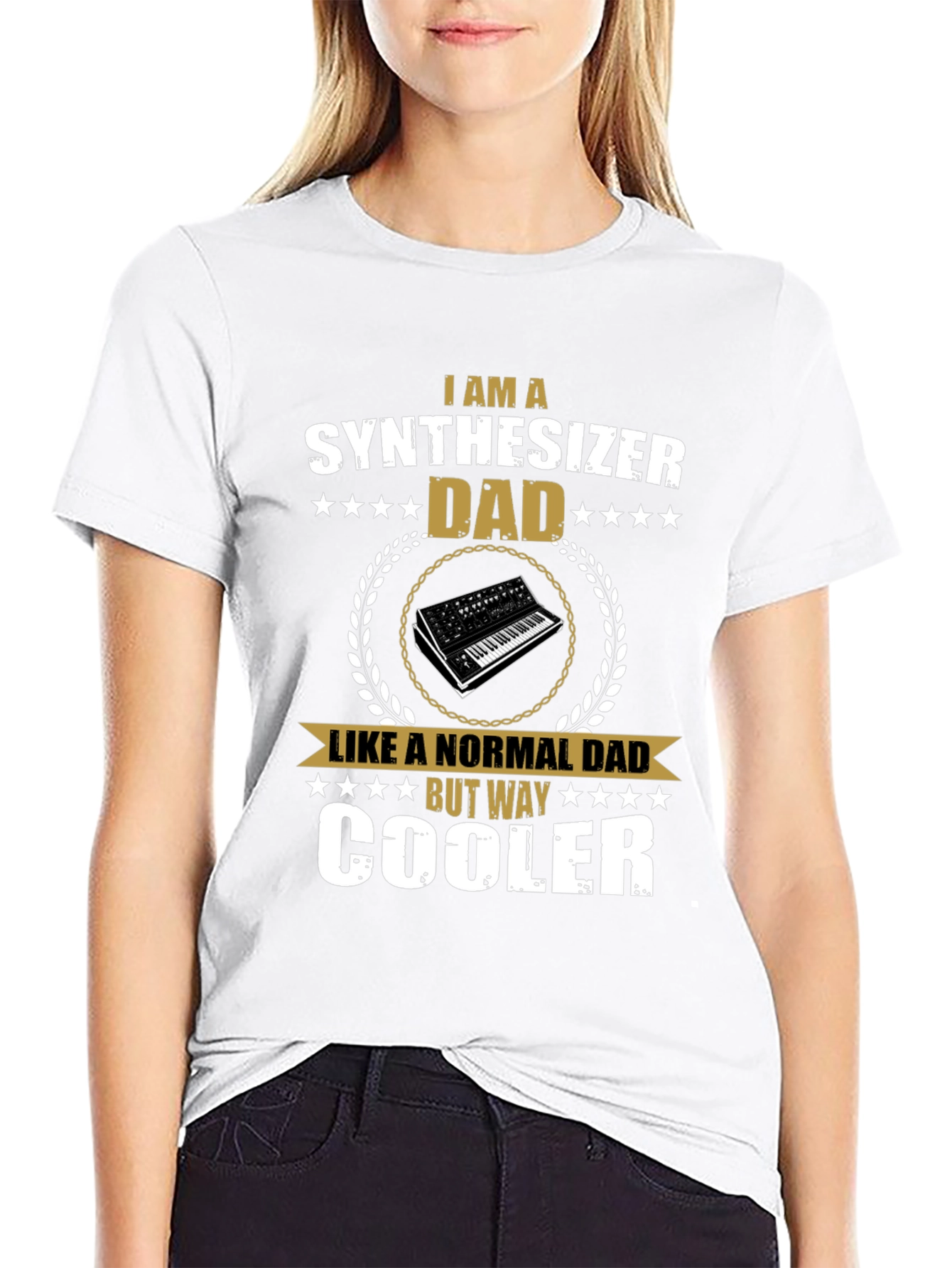 Synthesizer Dad T-Shirt - Cool Musician Tee