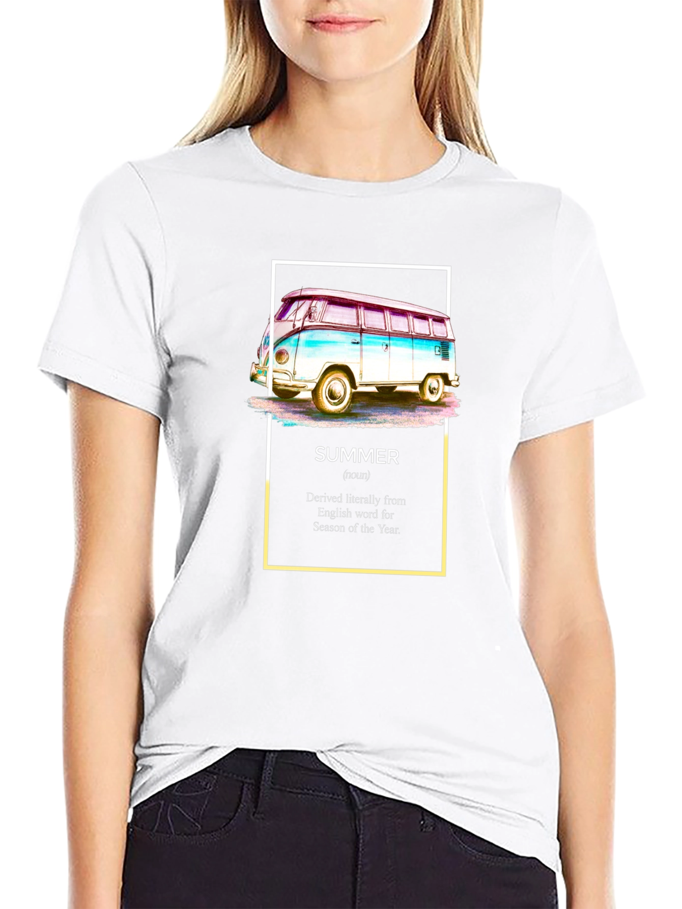 Summer Van T-Shirt - Retro Road Trip Vibes