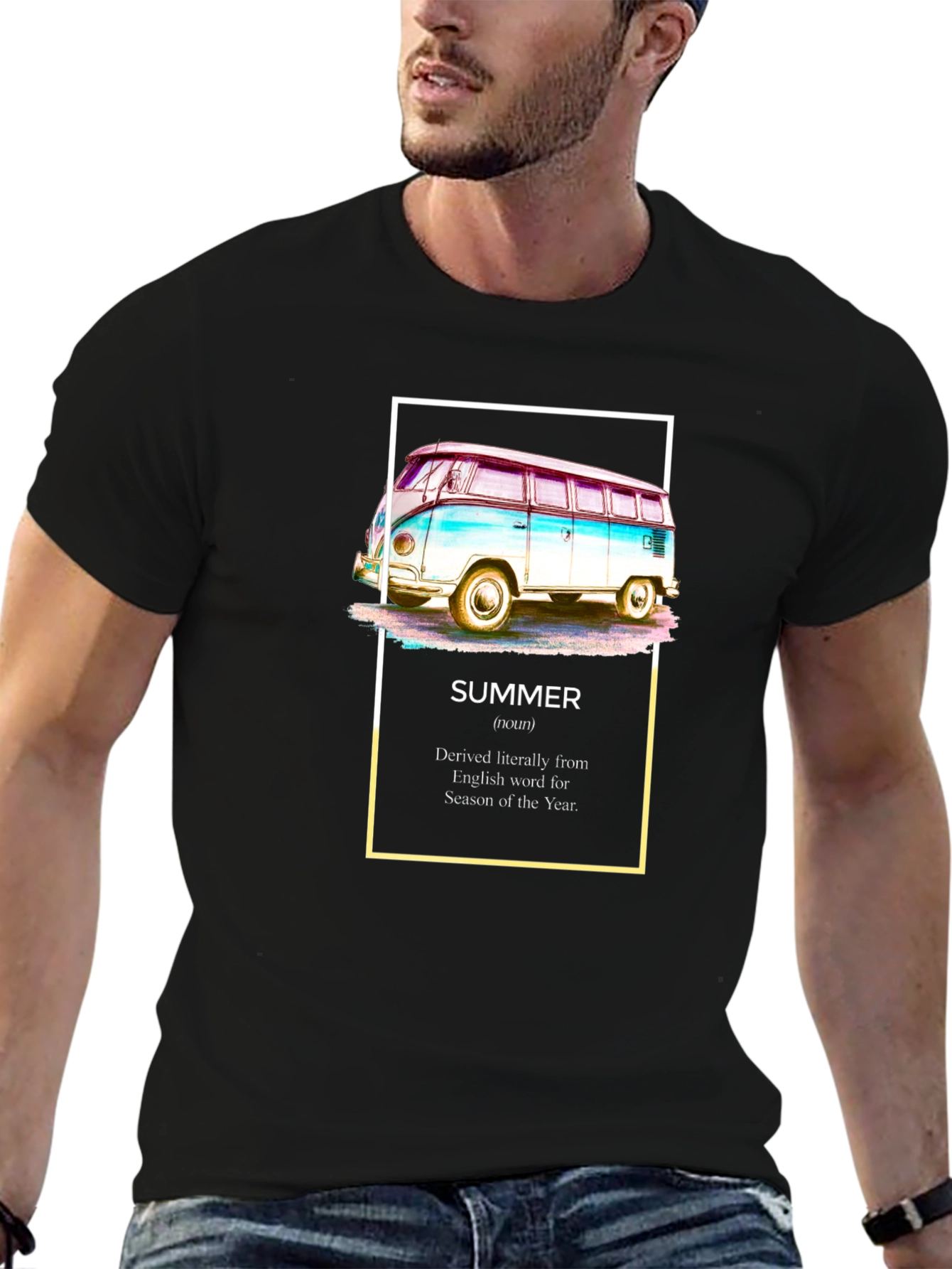 Summer Van T-Shirt - Retro Road Trip Vibes