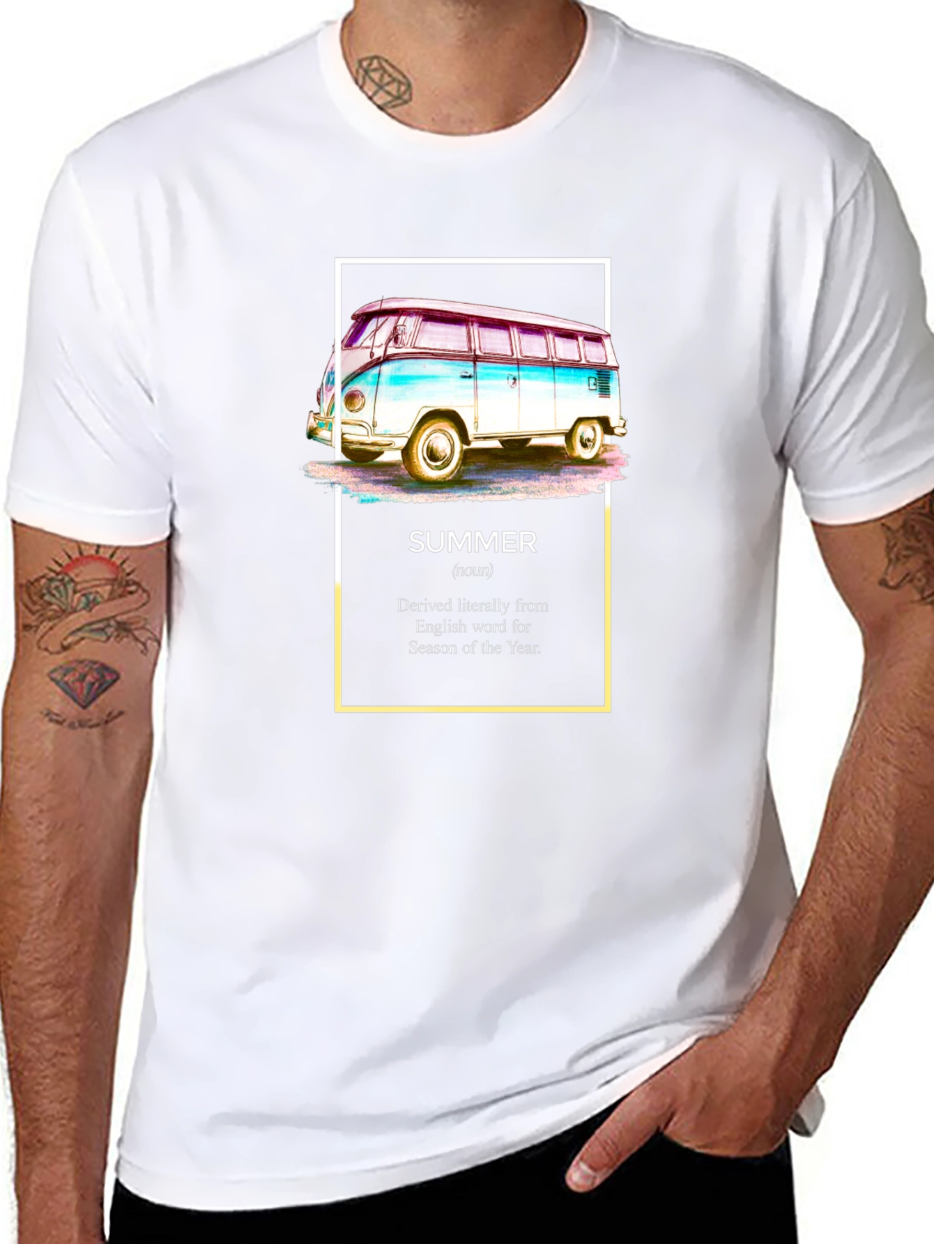Summer Van T-Shirt - Retro Road Trip Vibes
