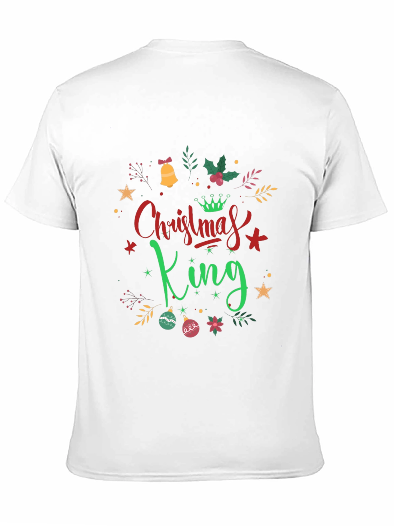 Christmas King Graphic Tee - Holiday Season Apparel