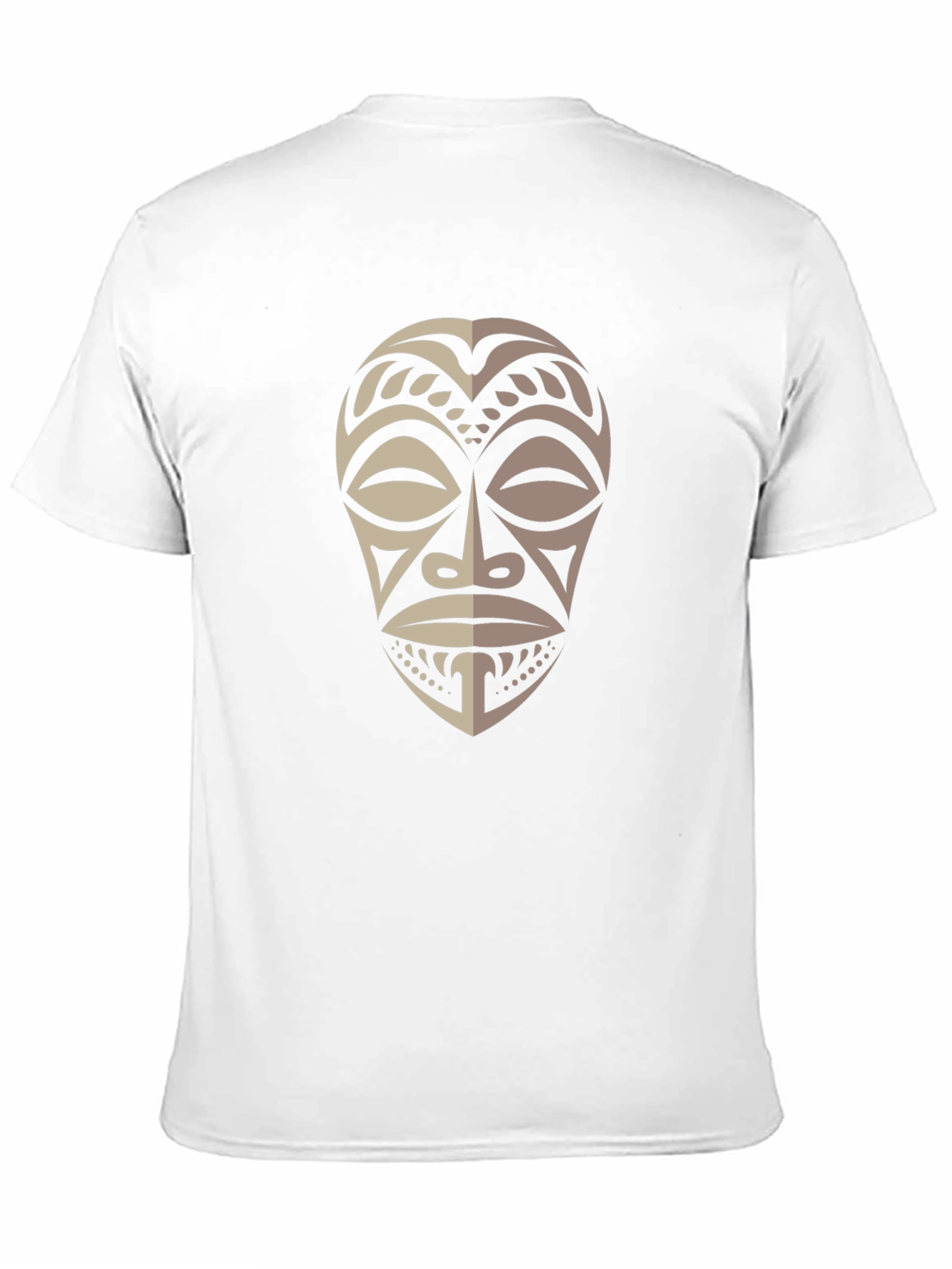 Tribal Mask Graphic Tee - Stylish Mens Black T-Shirt