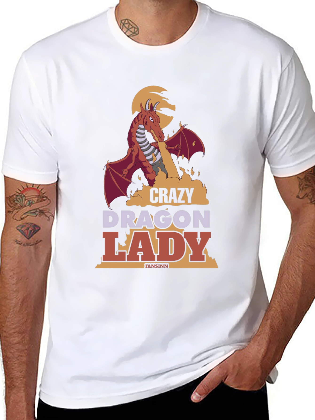 Crazy Dragon Lady T-Shirt