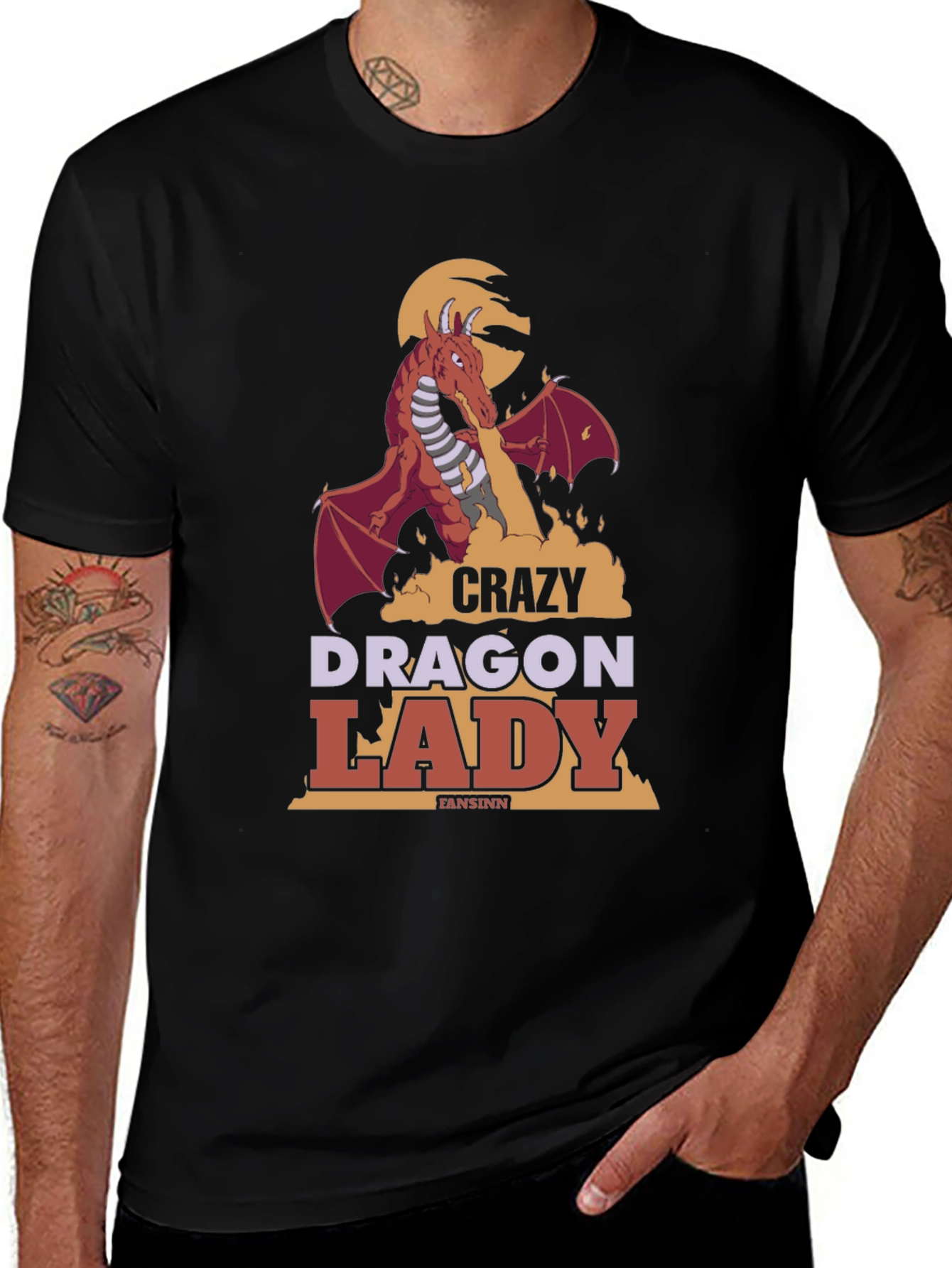 Crazy Dragon Lady T-Shirt