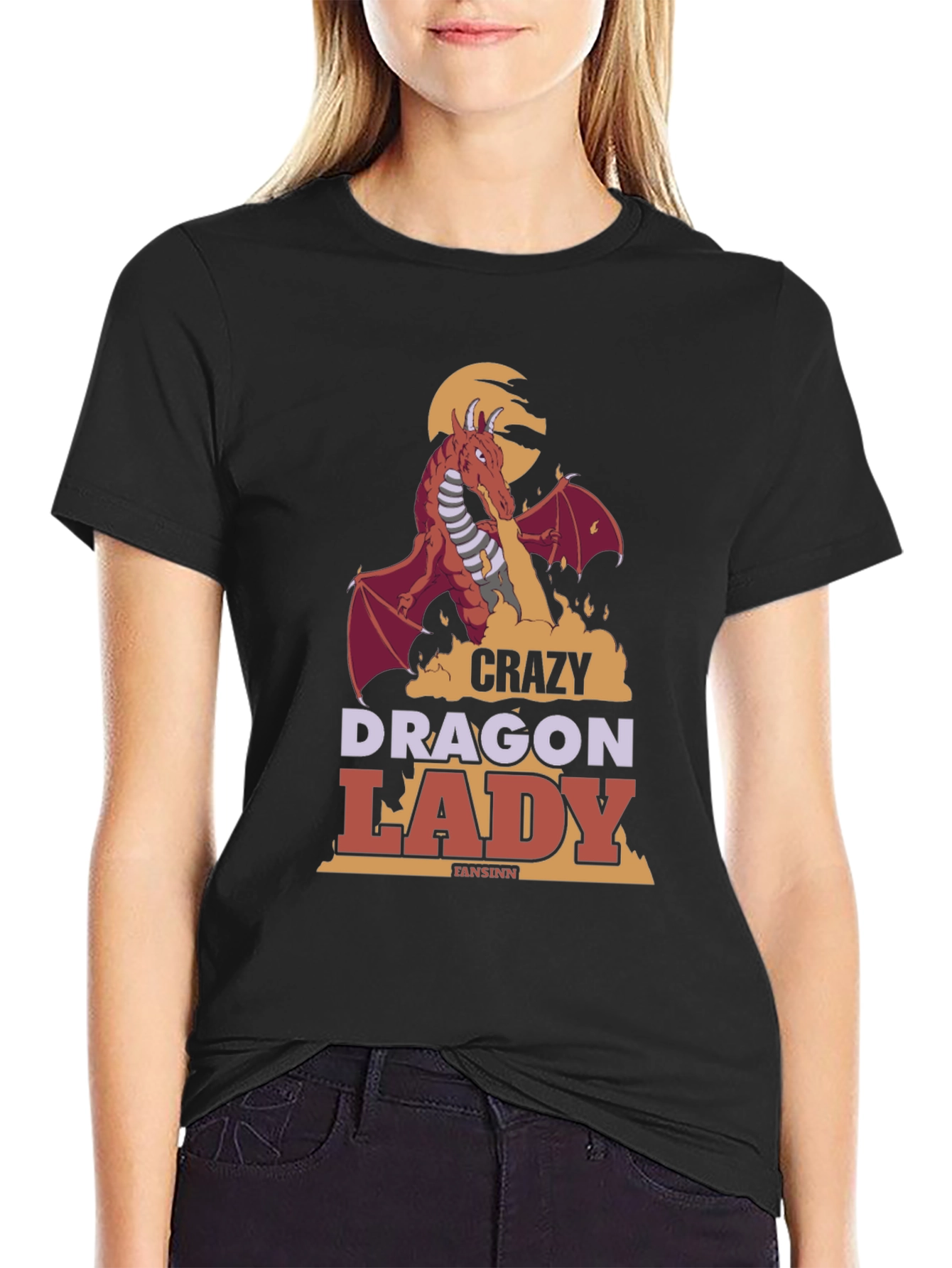 Crazy Dragon Lady T-Shirt
