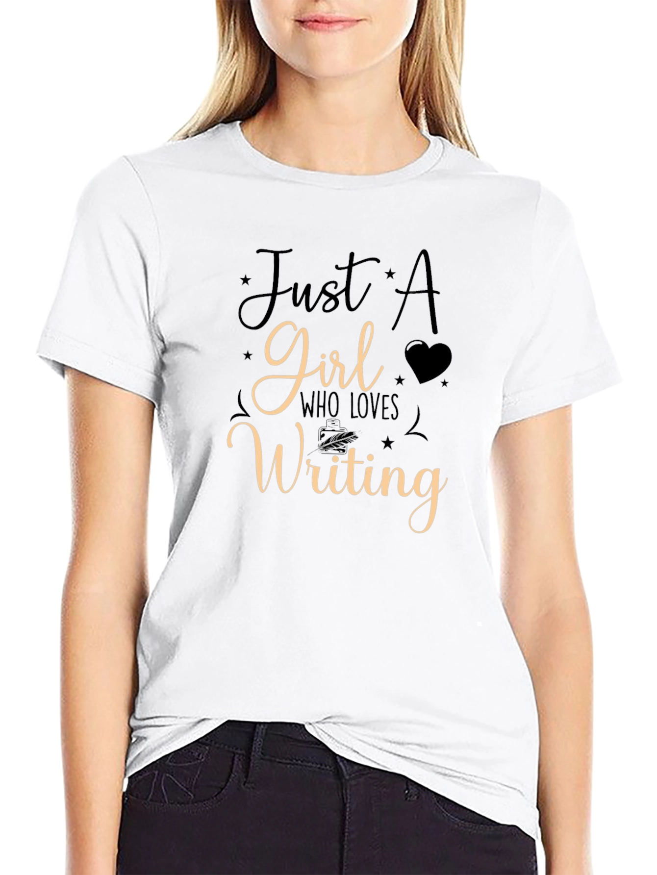 Just A Girl Who Loves Writing T-Shirt