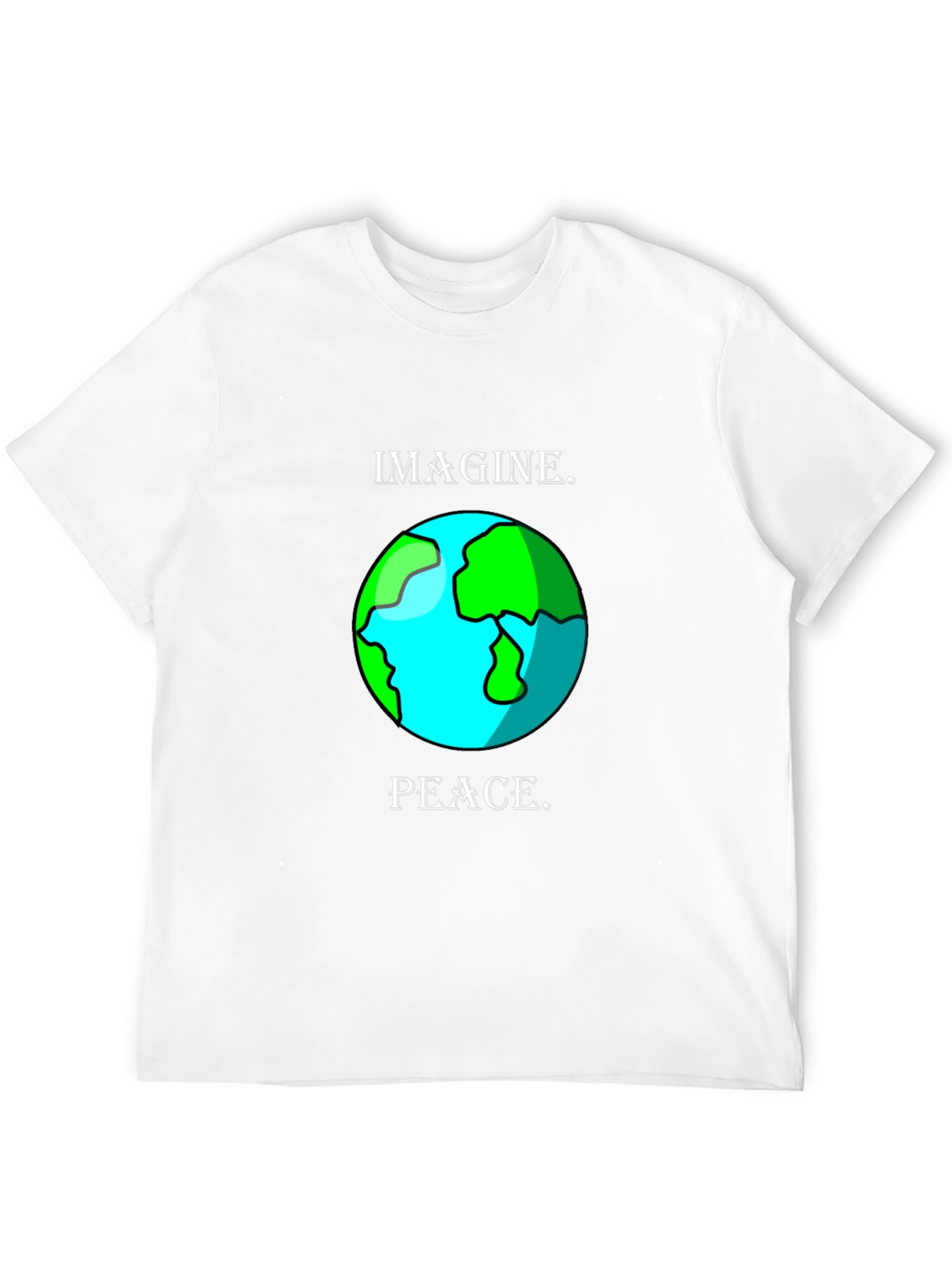 Imagine Peace Earth Graphic T-Shirt
