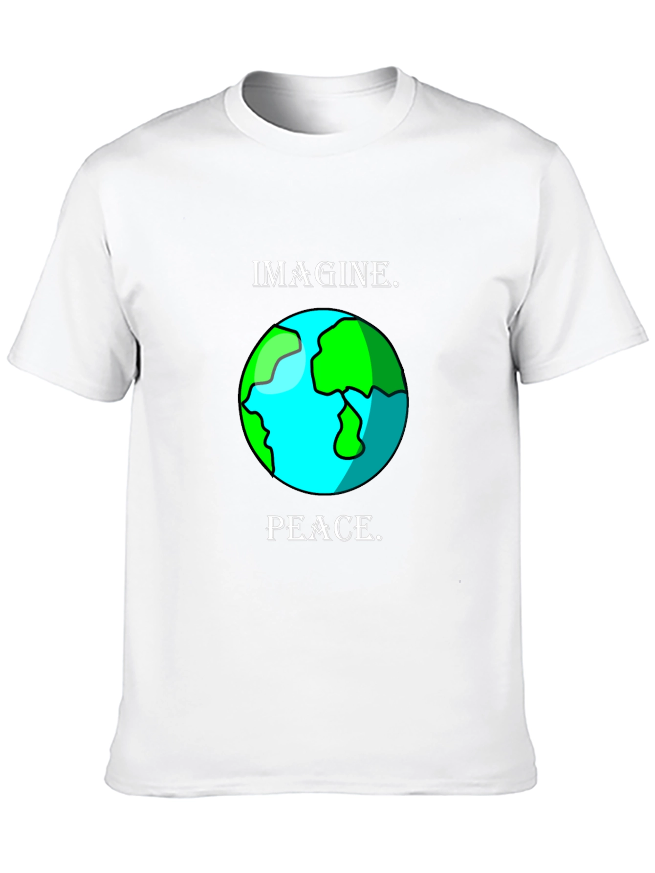 Imagine Peace Earth Graphic T-Shirt