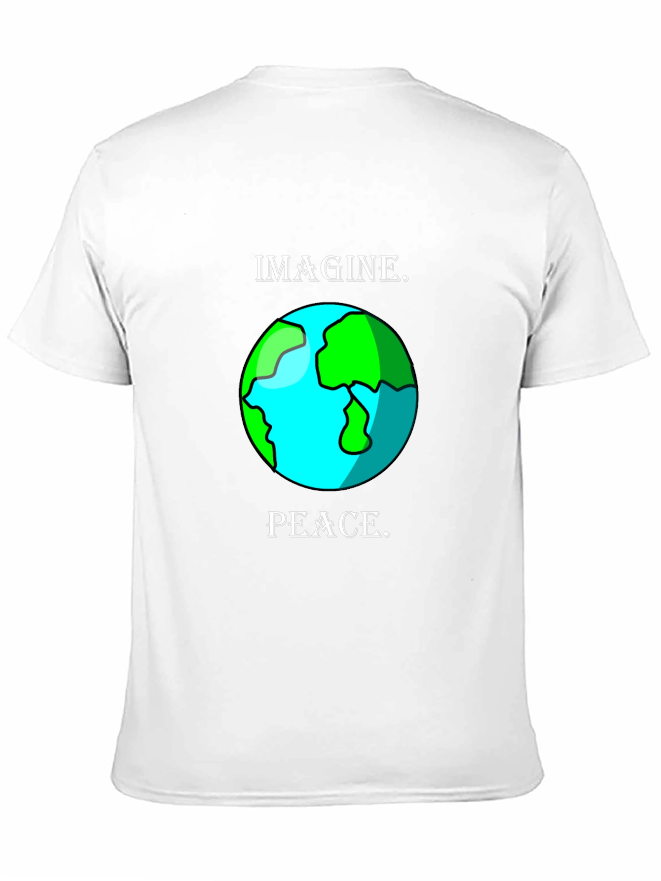 Imagine Peace Earth Graphic T-Shirt