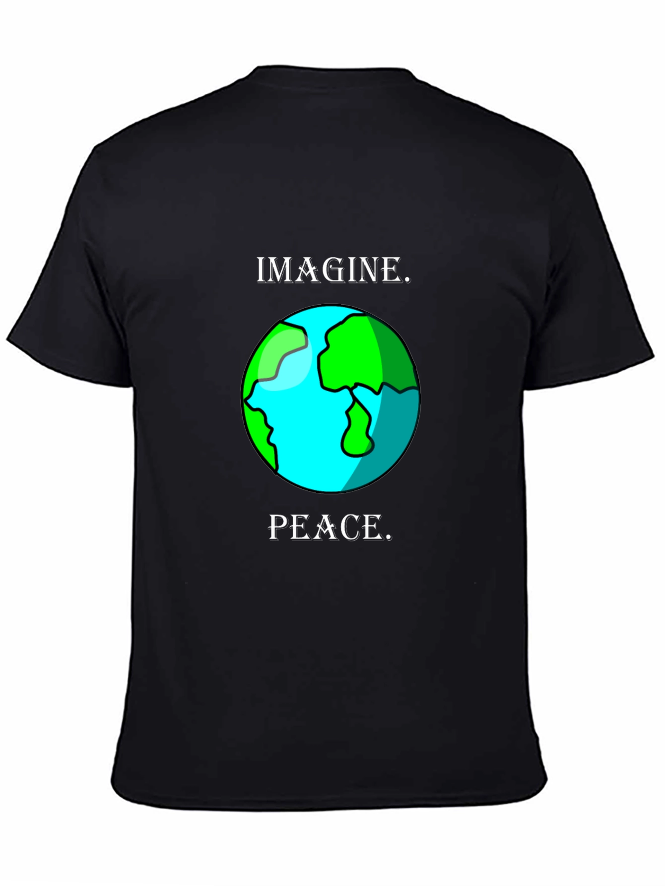 Imagine Peace Earth Graphic T-Shirt