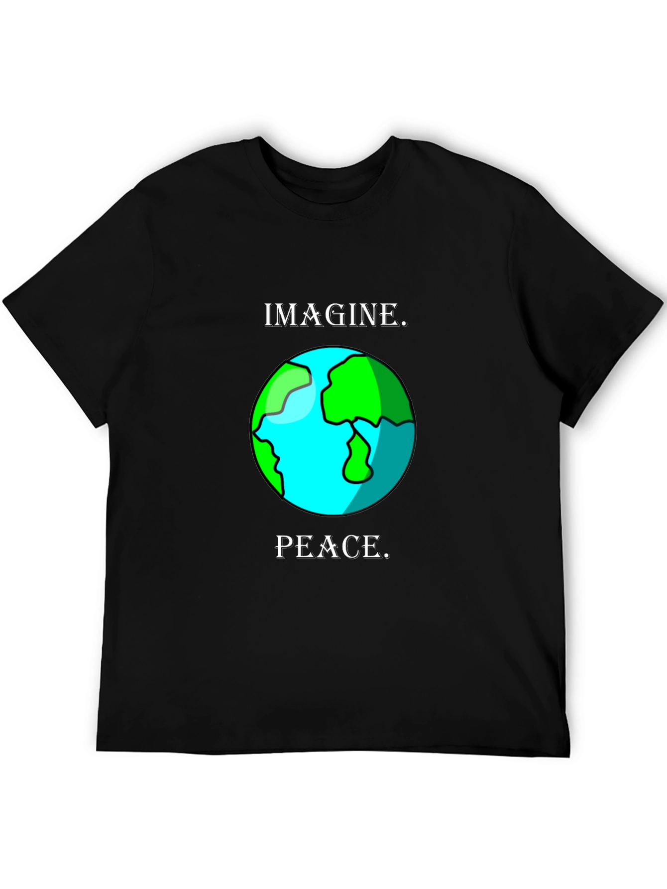 Imagine Peace Earth Graphic T-Shirt