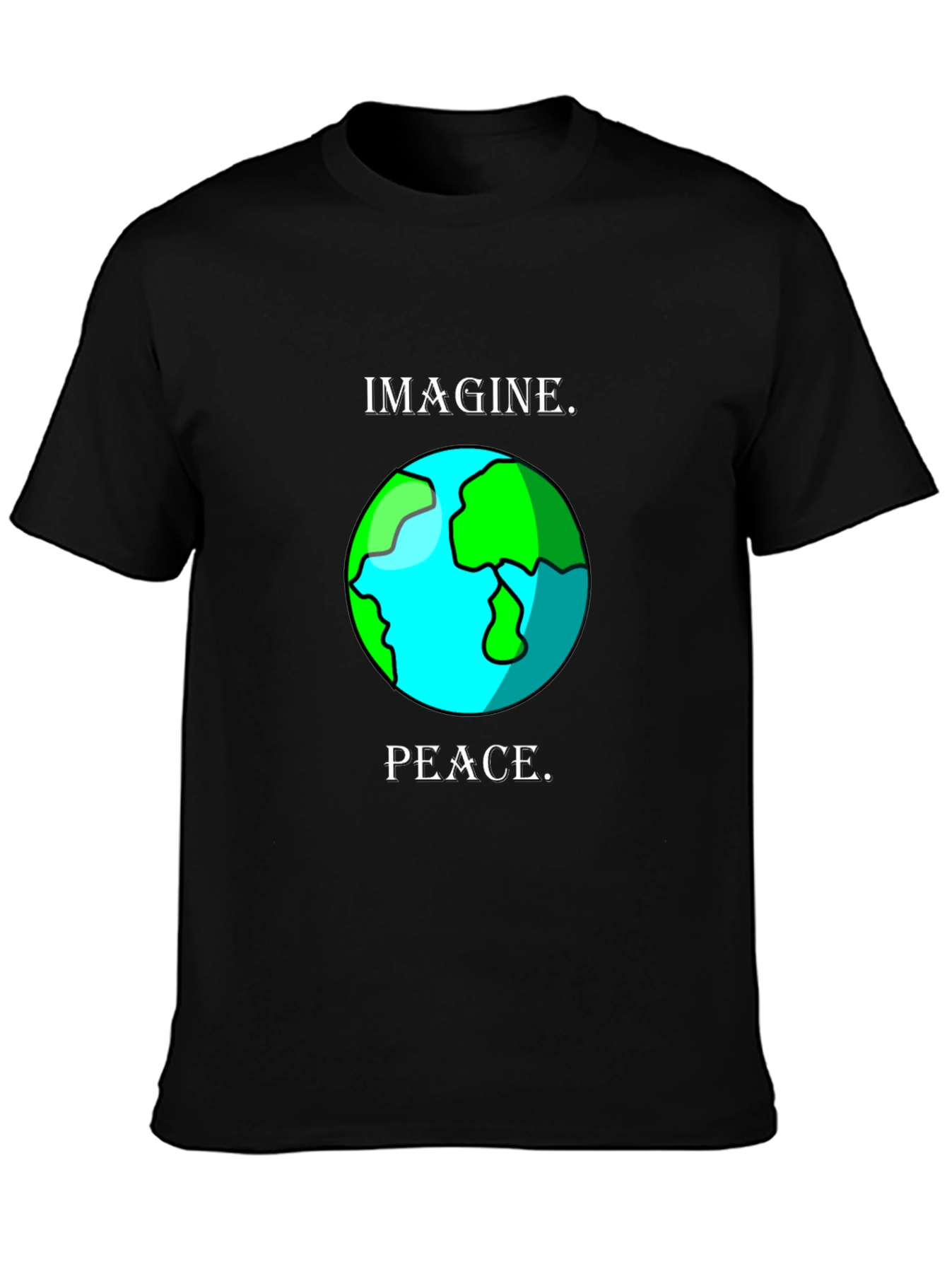 Imagine Peace Earth Graphic T-Shirt
