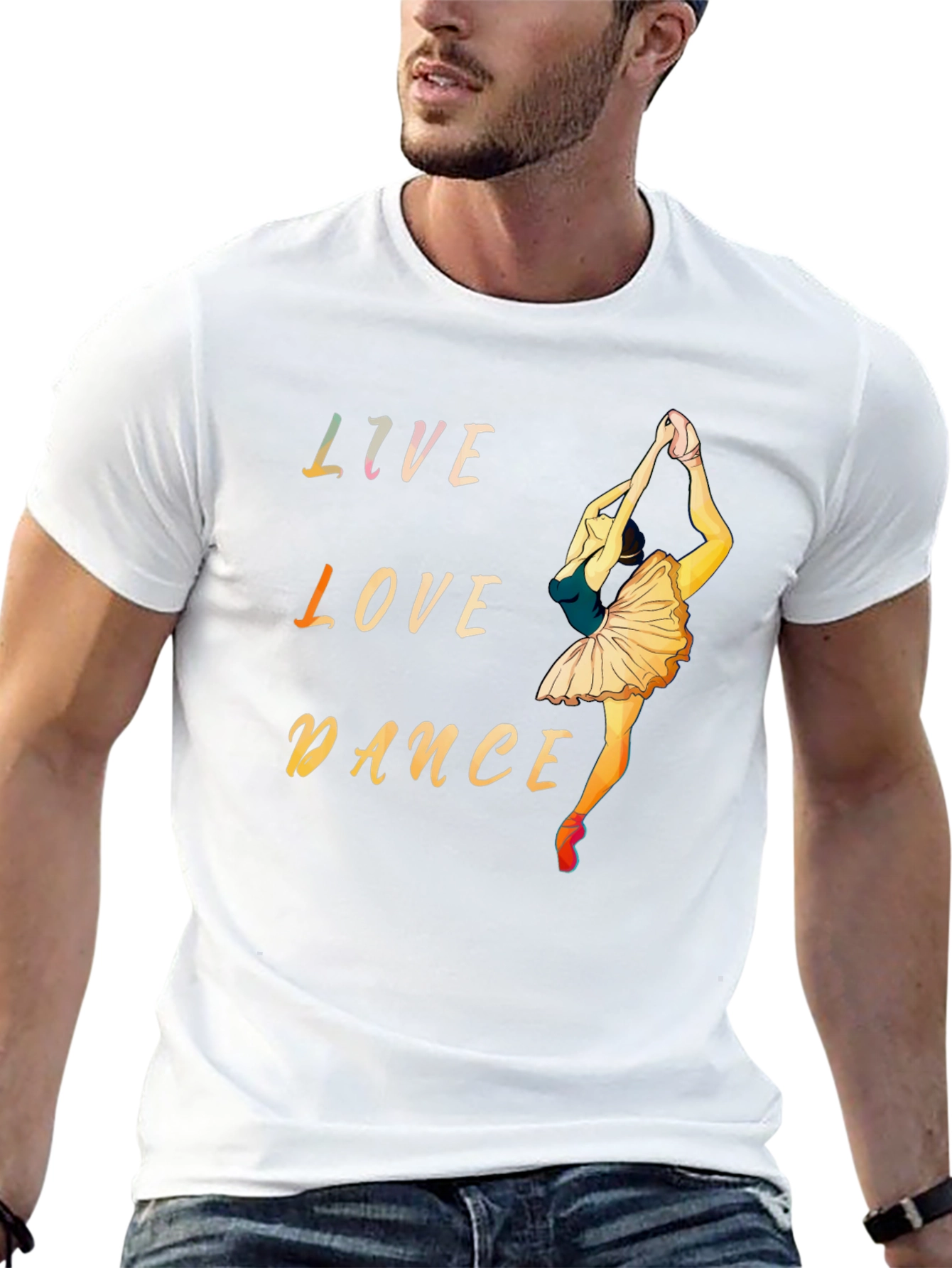 Live Love Dance Black Graphic Tee