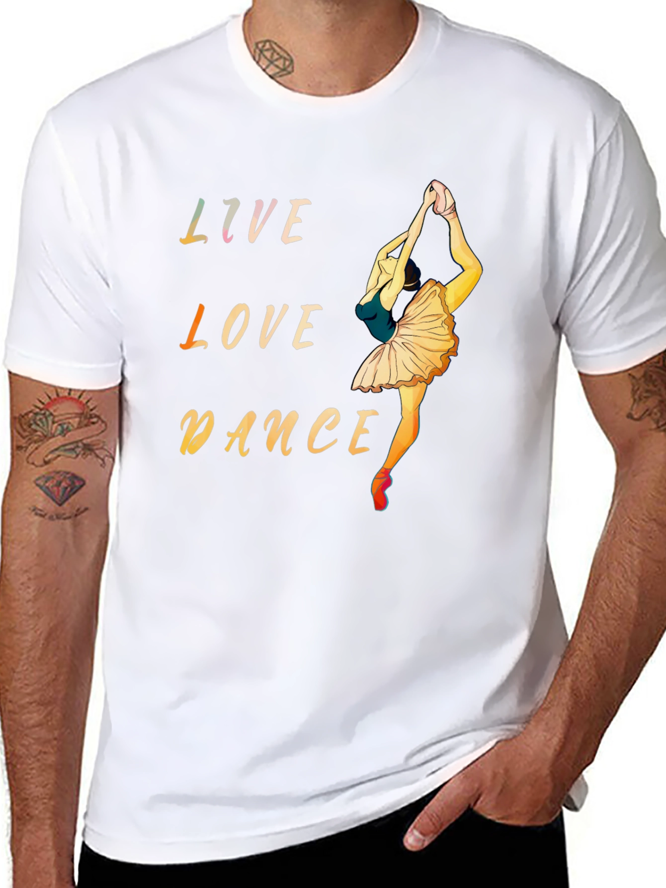 Live Love Dance Black Graphic Tee