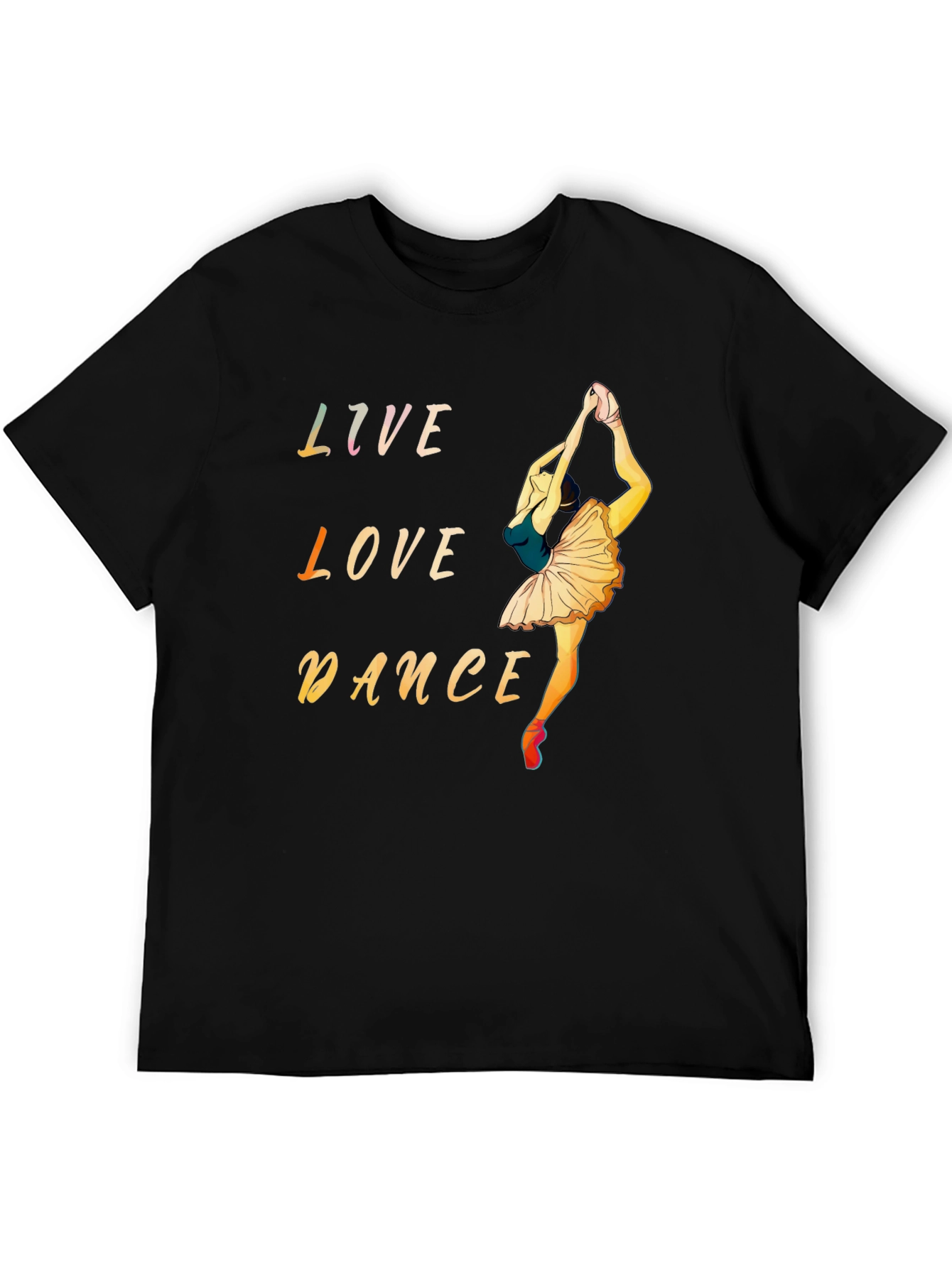 Live Love Dance Black Graphic Tee