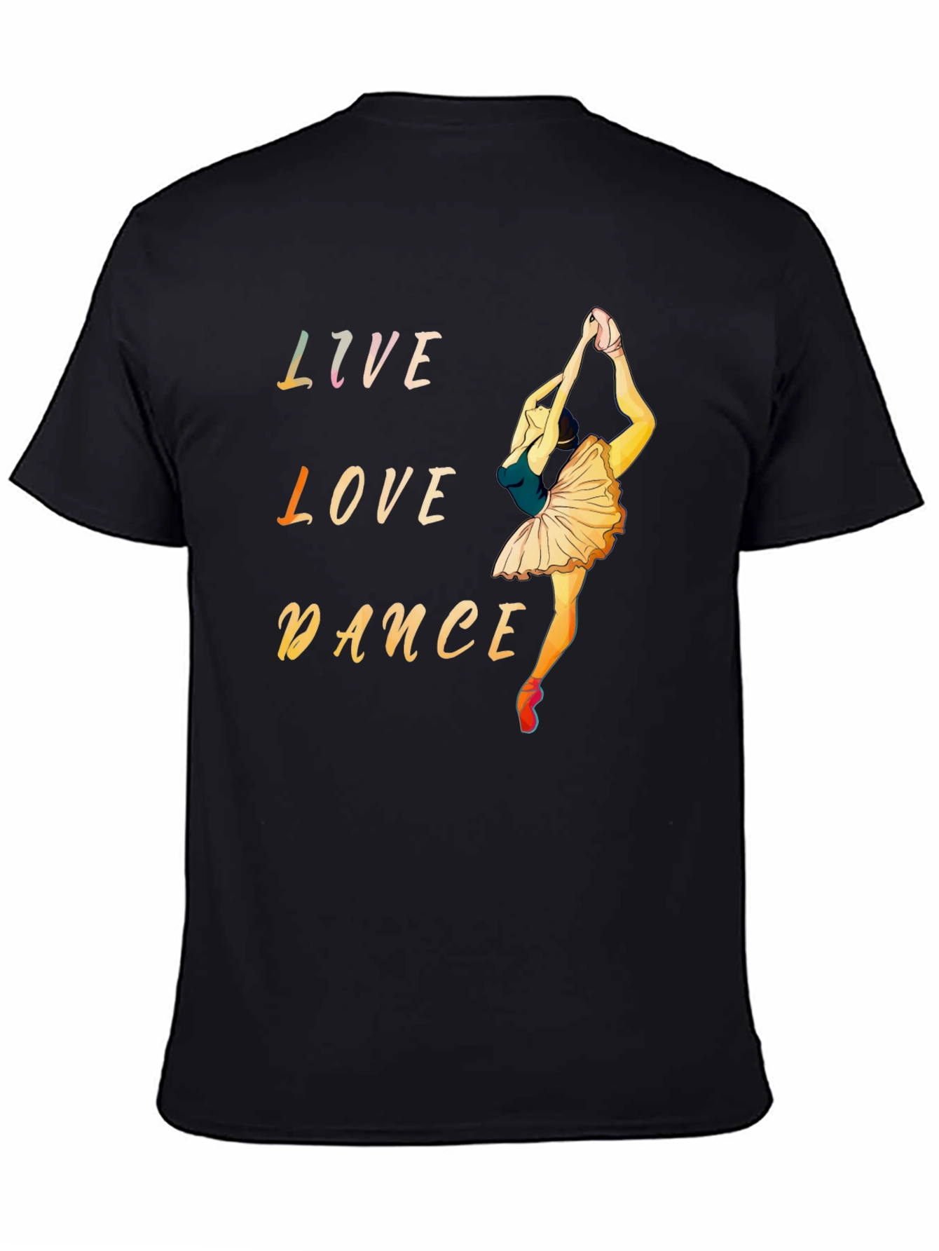Live Love Dance Black Graphic Tee