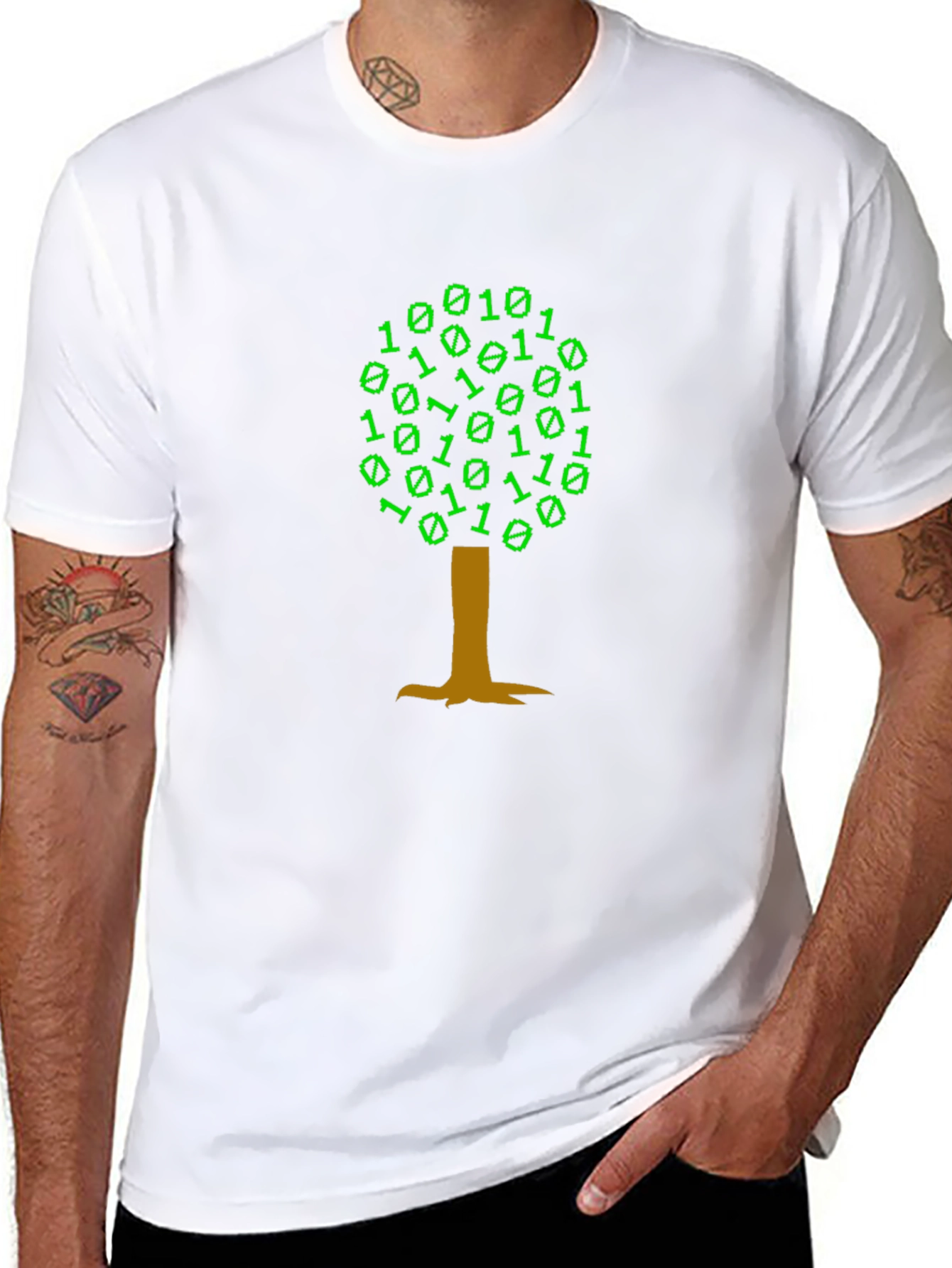 Binary Tree Black T-Shirt