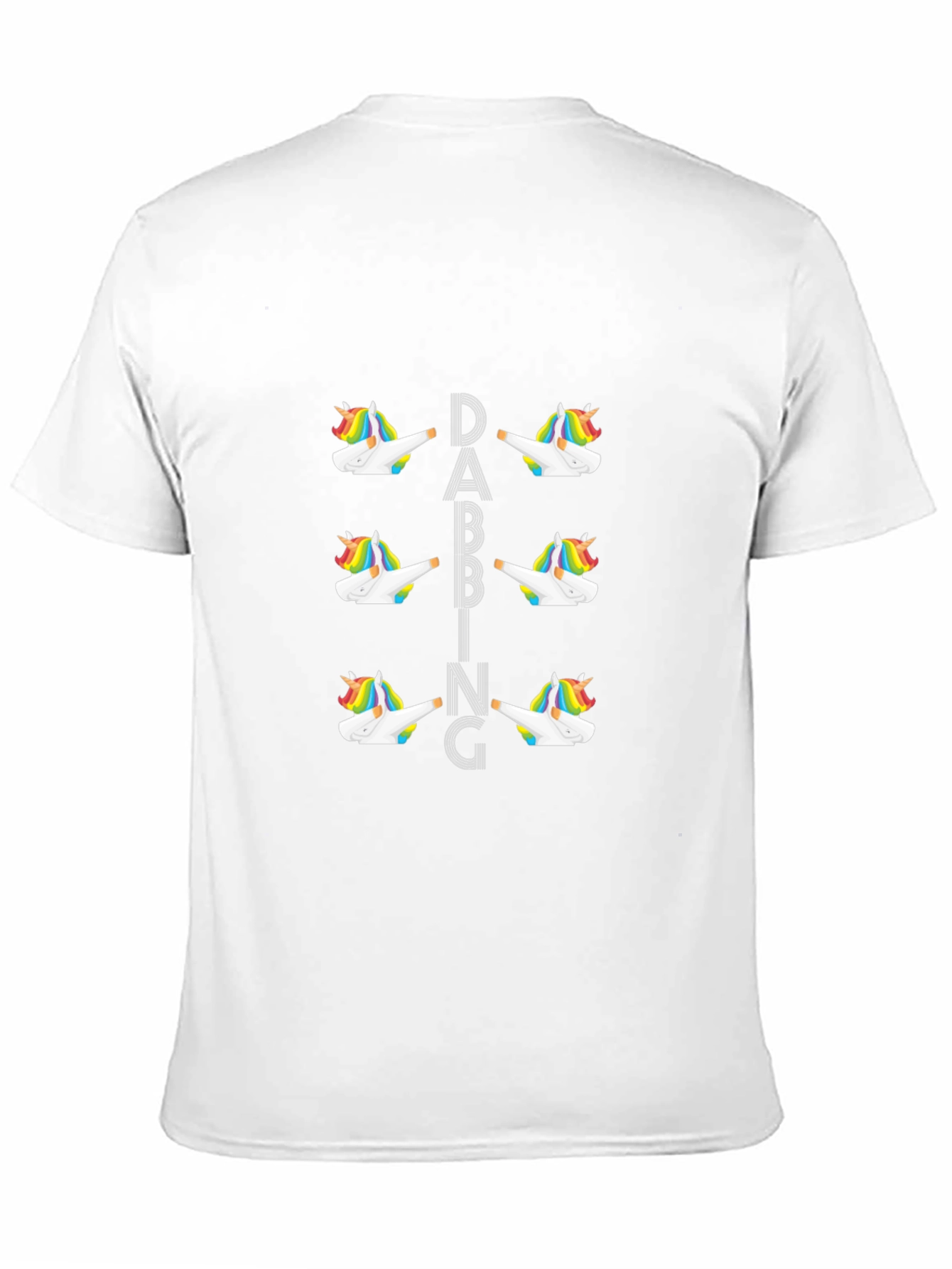Dabbing Unicorn Graphic Black T-Shirt