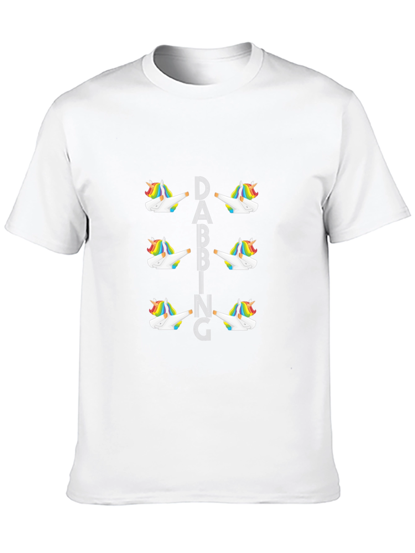 Dabbing Unicorn Graphic Black T-Shirt