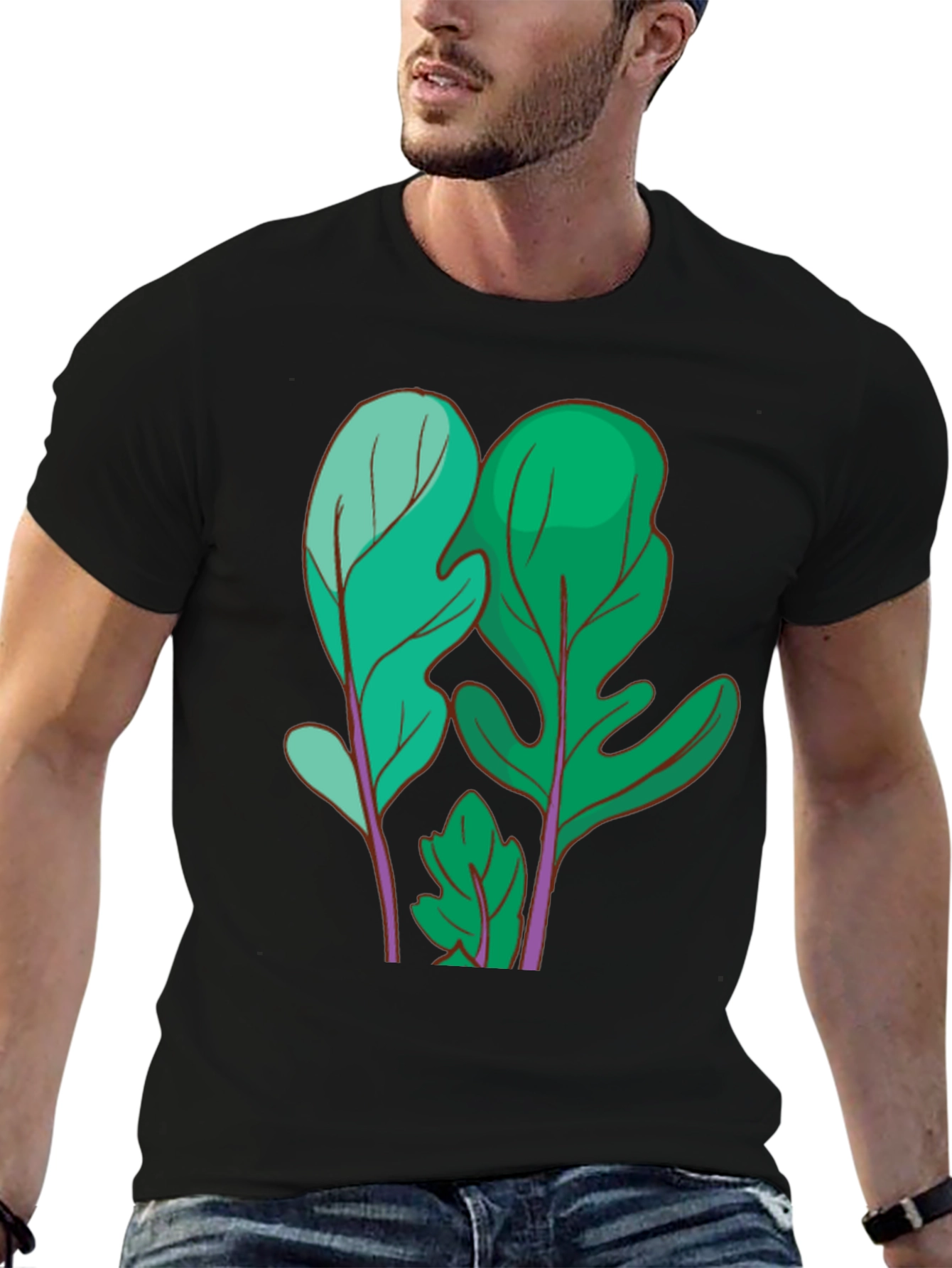 Leaf Print T-Shirt
