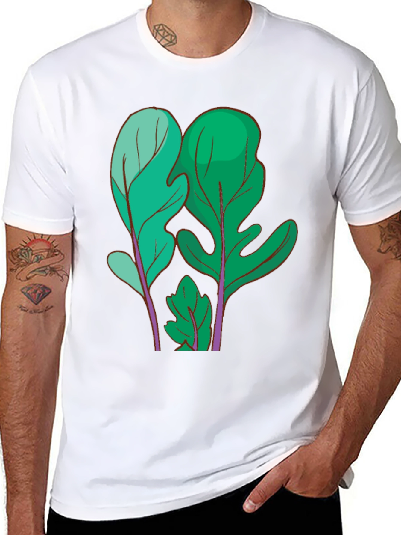 Leaf Print T-Shirt