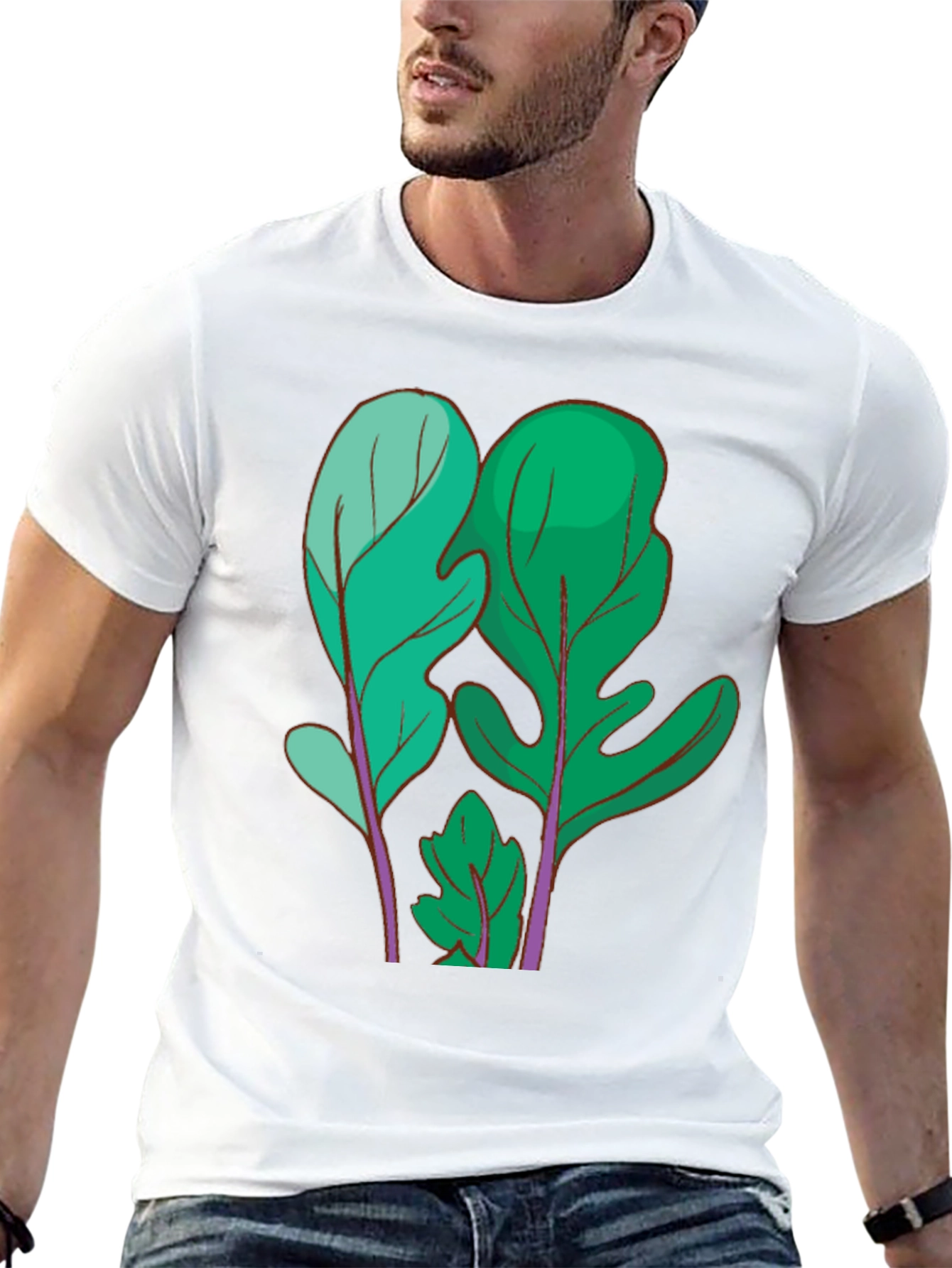 Leaf Print T-Shirt