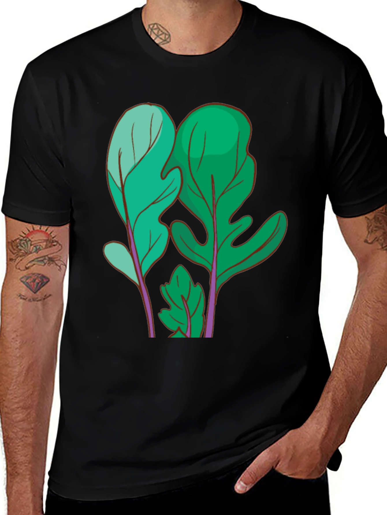Leaf Print T-Shirt