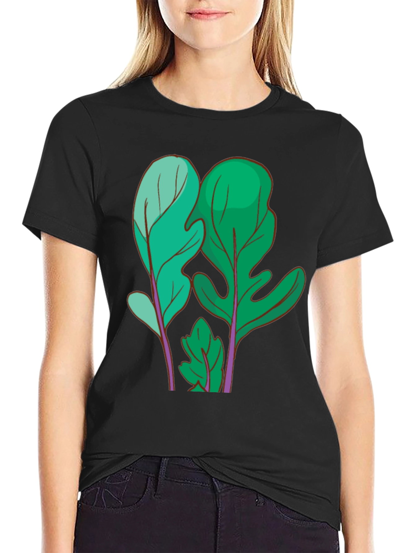 Leaf Print T-Shirt