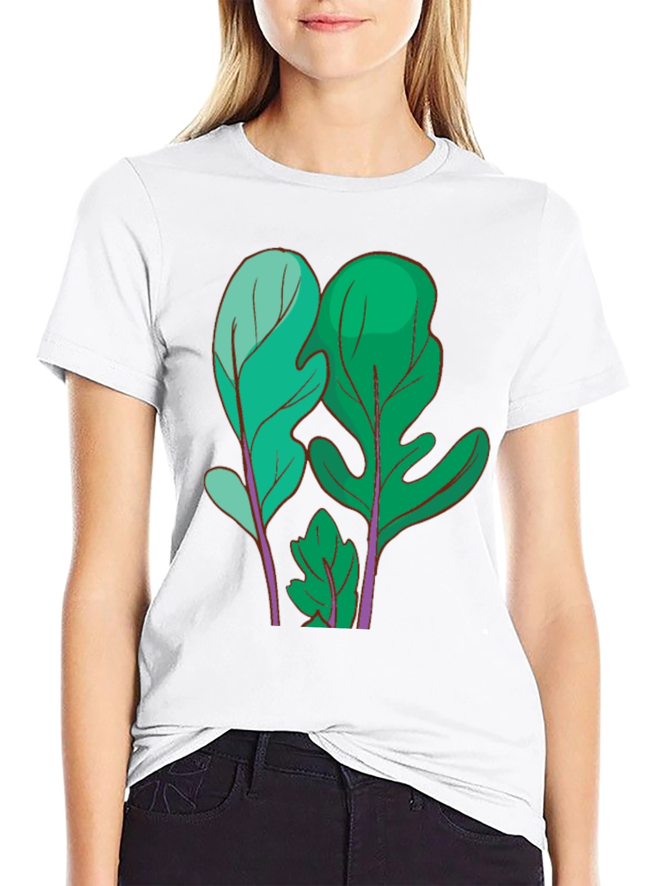 Leaf Print T-Shirt